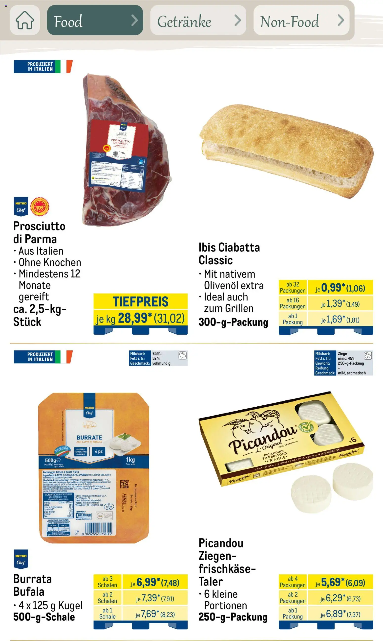 Metro Saisonkatalog Erfolgsrezept – gültig ab 01.10.2026 | Seite: 5 | Produkte: Gewicht, Olivenol, Pasta, Frischkase