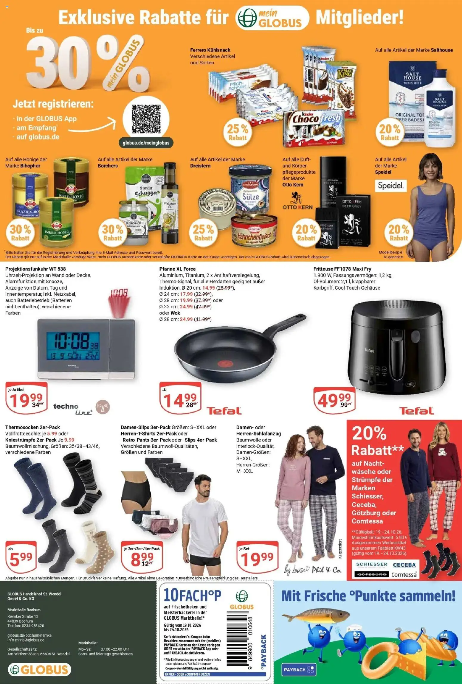 Globus Prospekt Bochum-Riemke (ab 19.10.2026) » Angebote online | Seite: 26 | Produkte: Strümpfe, Kniestrümpfe, Duft, Telefon