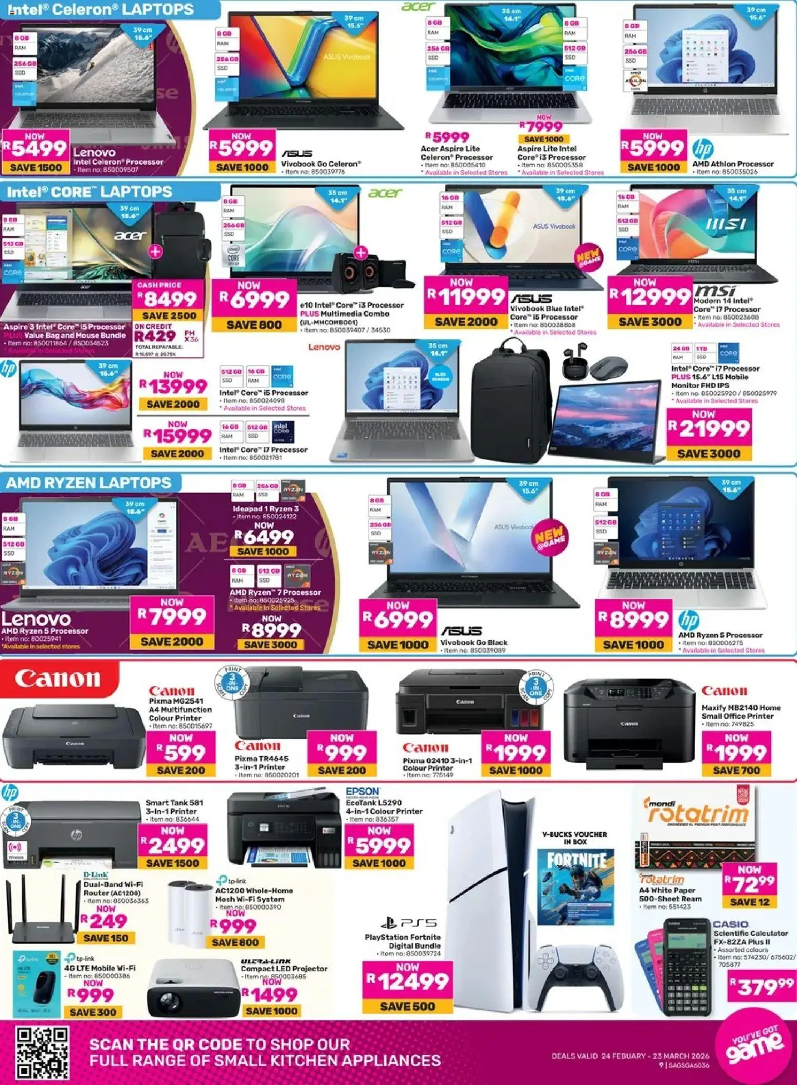 New Game catalogue – valid from 24/02/2026 | Page: 9 | Products: Router, Monitor, Bag, Box