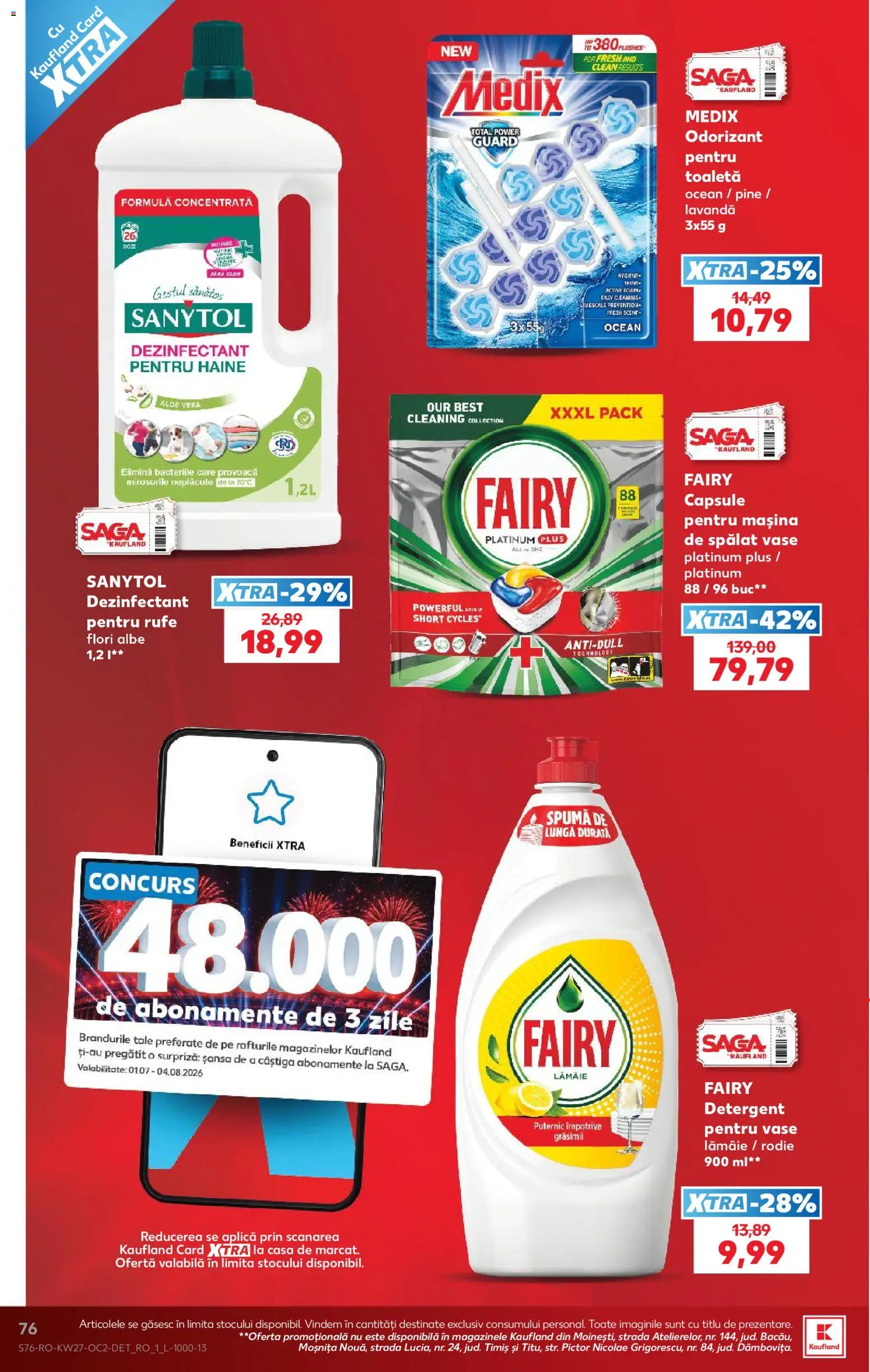 Noul catalog Kaufland – valabil de la 01.07.2026 | Pagină: 76 | Produse: Pomelo, Detergent, Haine, Lămâie