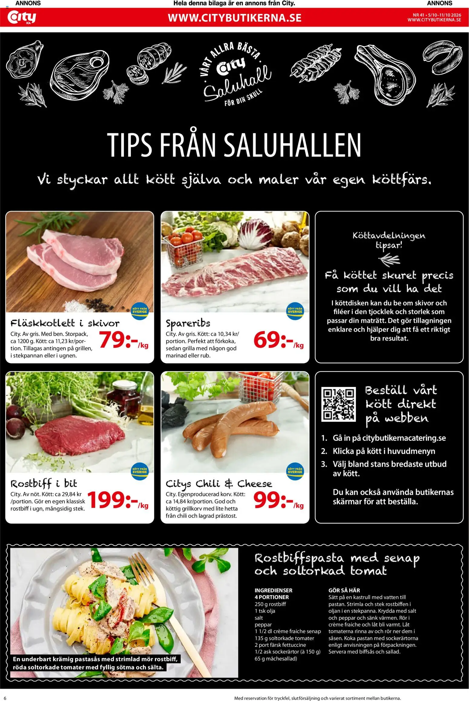 ICA Kvantum reklamblad aktuell från 05/10/2026 | Sida: 6 | Produkter: Tomat, Senap, Marinad, Rör