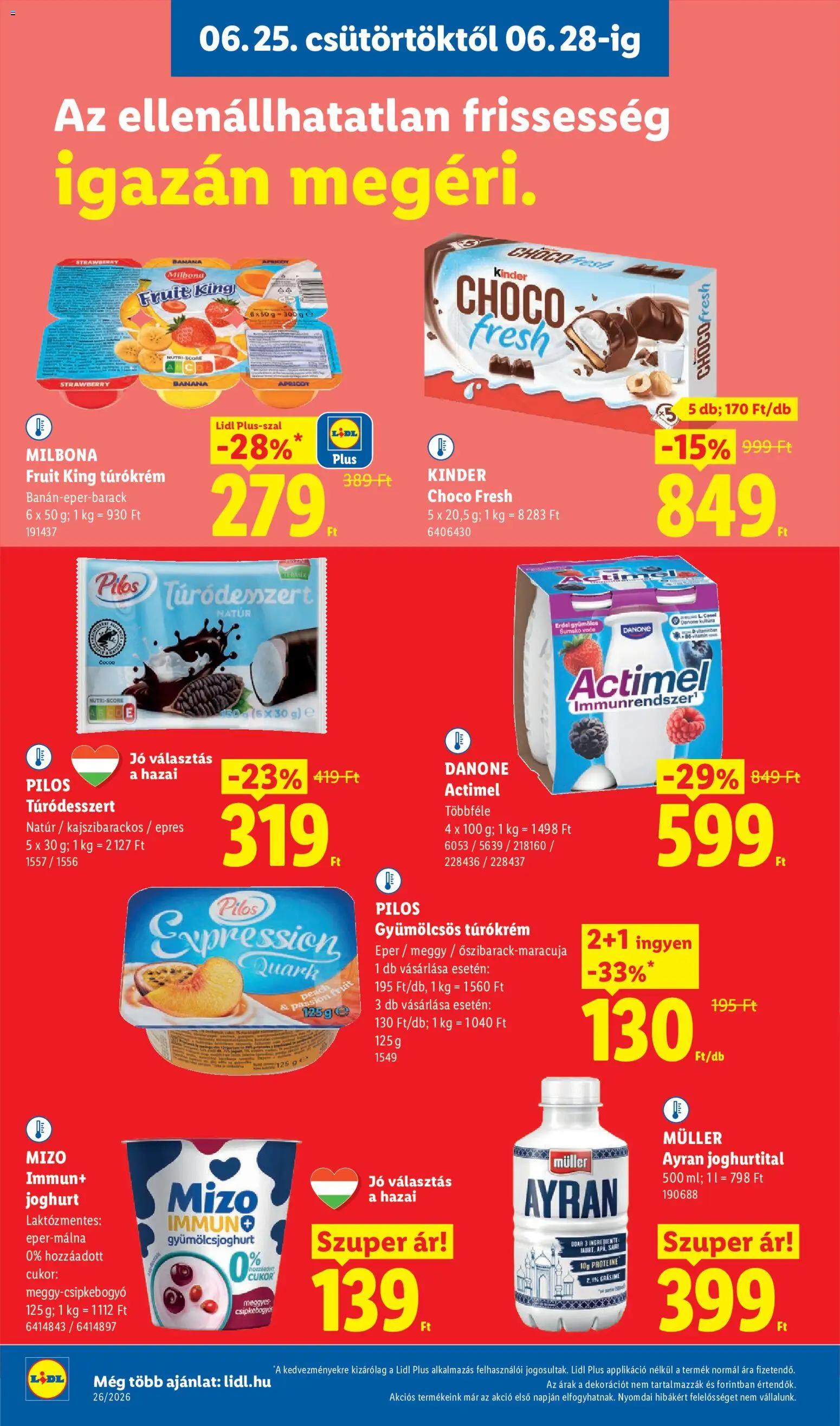 Lidl akciós ujság - amely érvényes a következő dátumtól: 25.06.2026 | Oldal: 8