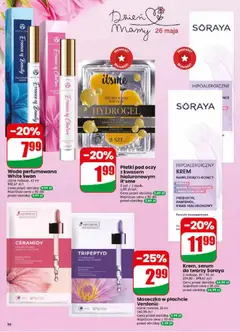 Pogląd oferty "Krem, serum do twarzy Soraya, 2 rodzaje, 30-50 ml" - ważna od 20.05.2026 | Strona: 16 | Produkty: Płatki, Krem, Woda, Serum do twarzy