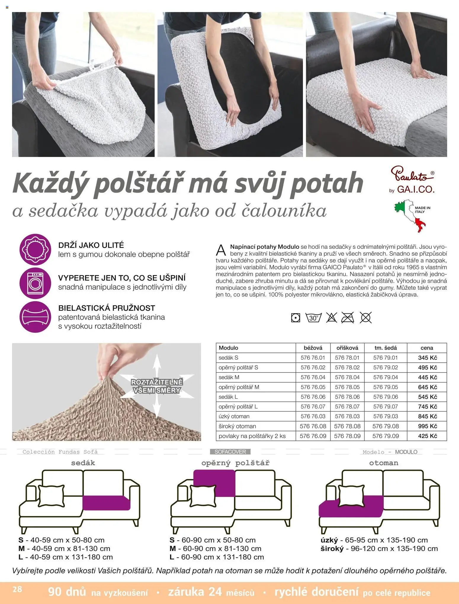 Decodoma katalog Podzim 2026 od 01.09.2026 | Strana: 28 | Produkty: Polštářky, Polštář, Sedačka, Sedačky