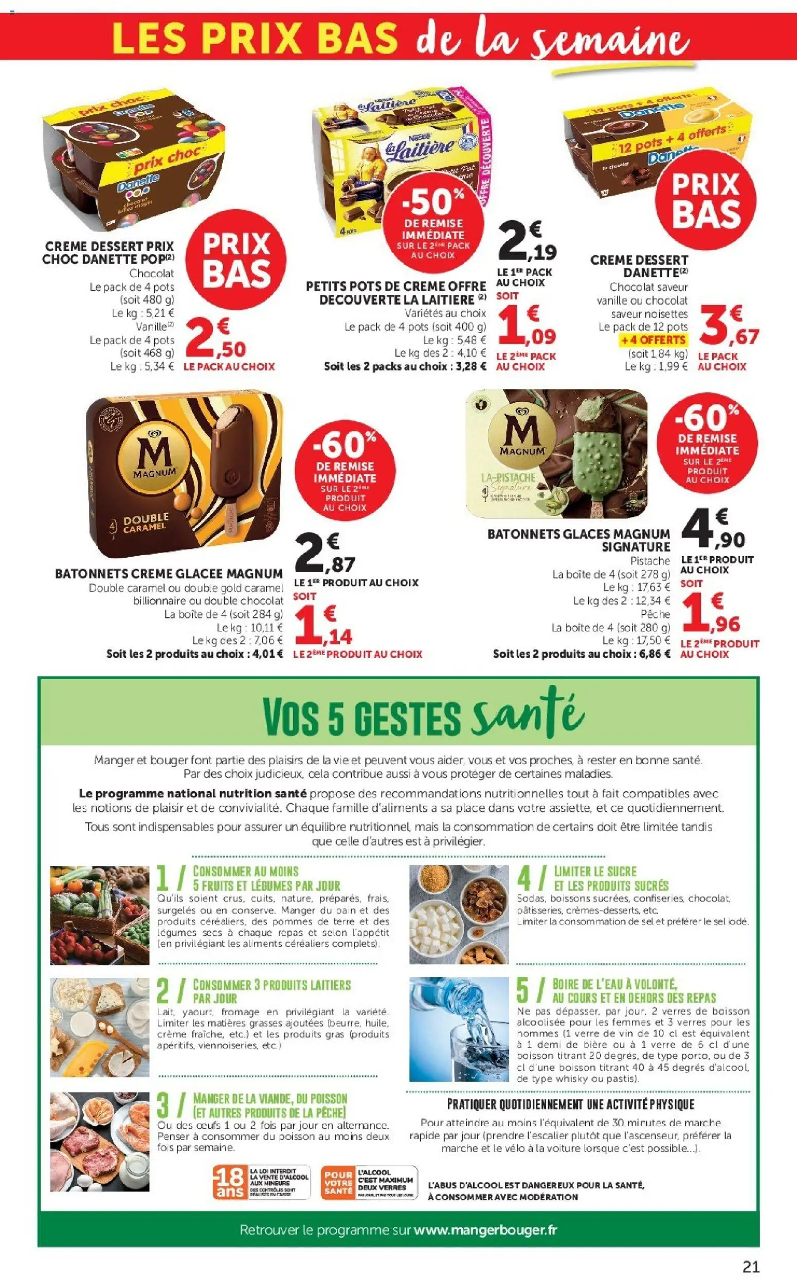{H1} | Page: 21 | Produits: Fromage, Œufs, Aliments, Crème