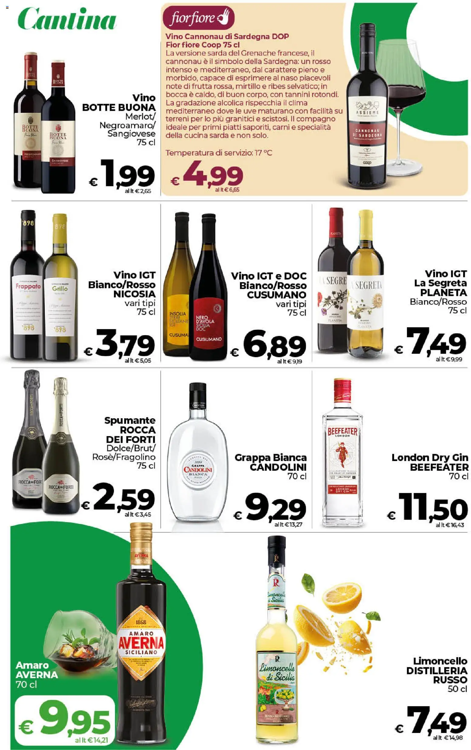 Volantino COOP del 13/10/2026 | Pagina: 15 | Prodotti: Piatti, Frutta, Spumante, Limoncello