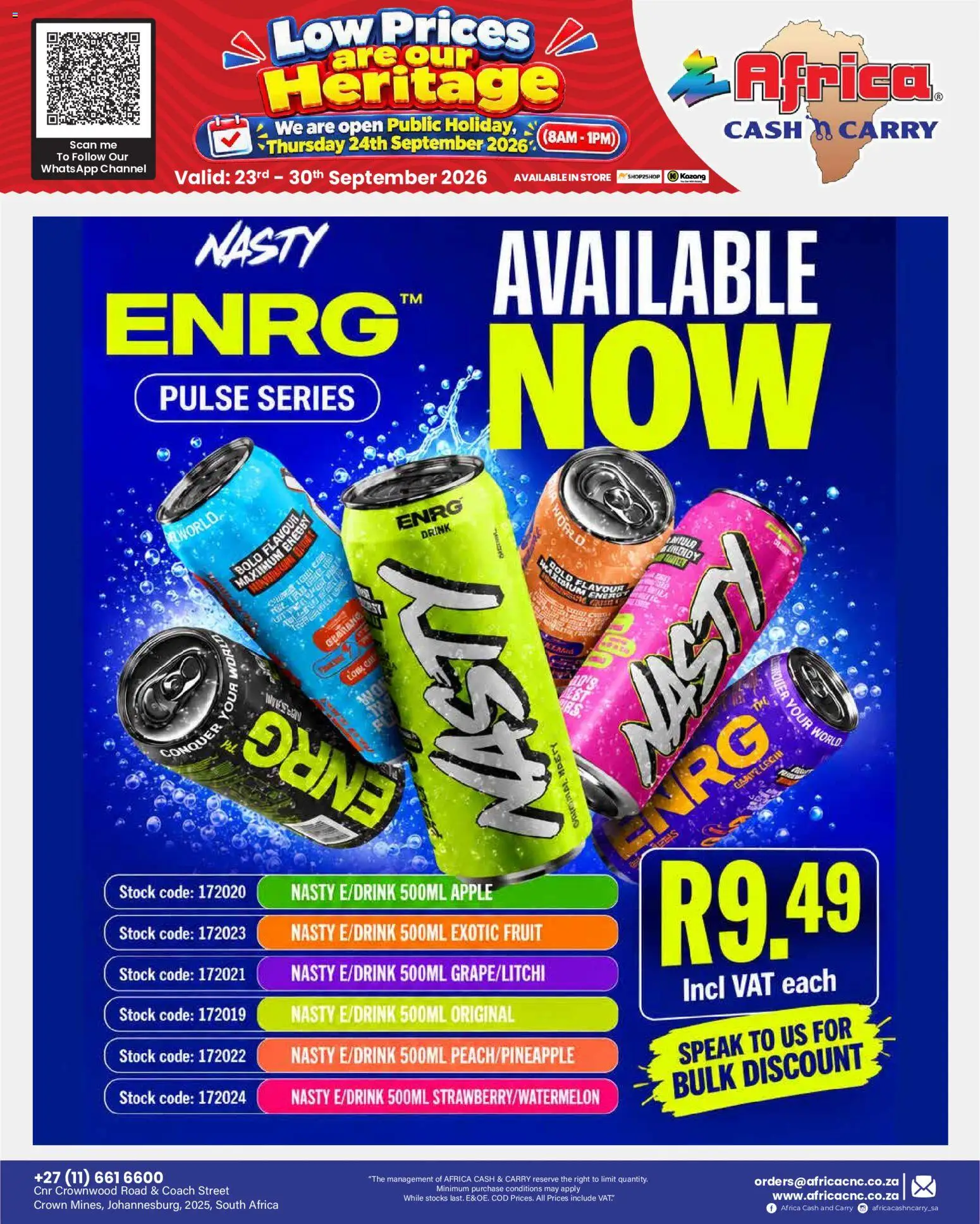 New Africa Cash & Carry catalogue – valid from 23/09/2026 | Page: 23 | Products: Stock, Fruit