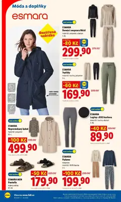 Náhled letáku ESMARA Nepromokavý kabát, materiál: polyester XS-L od 31.08.2026 | Strana: 12 | Produkty: Pyžamo, Legíny, Pantofle, Tepláky