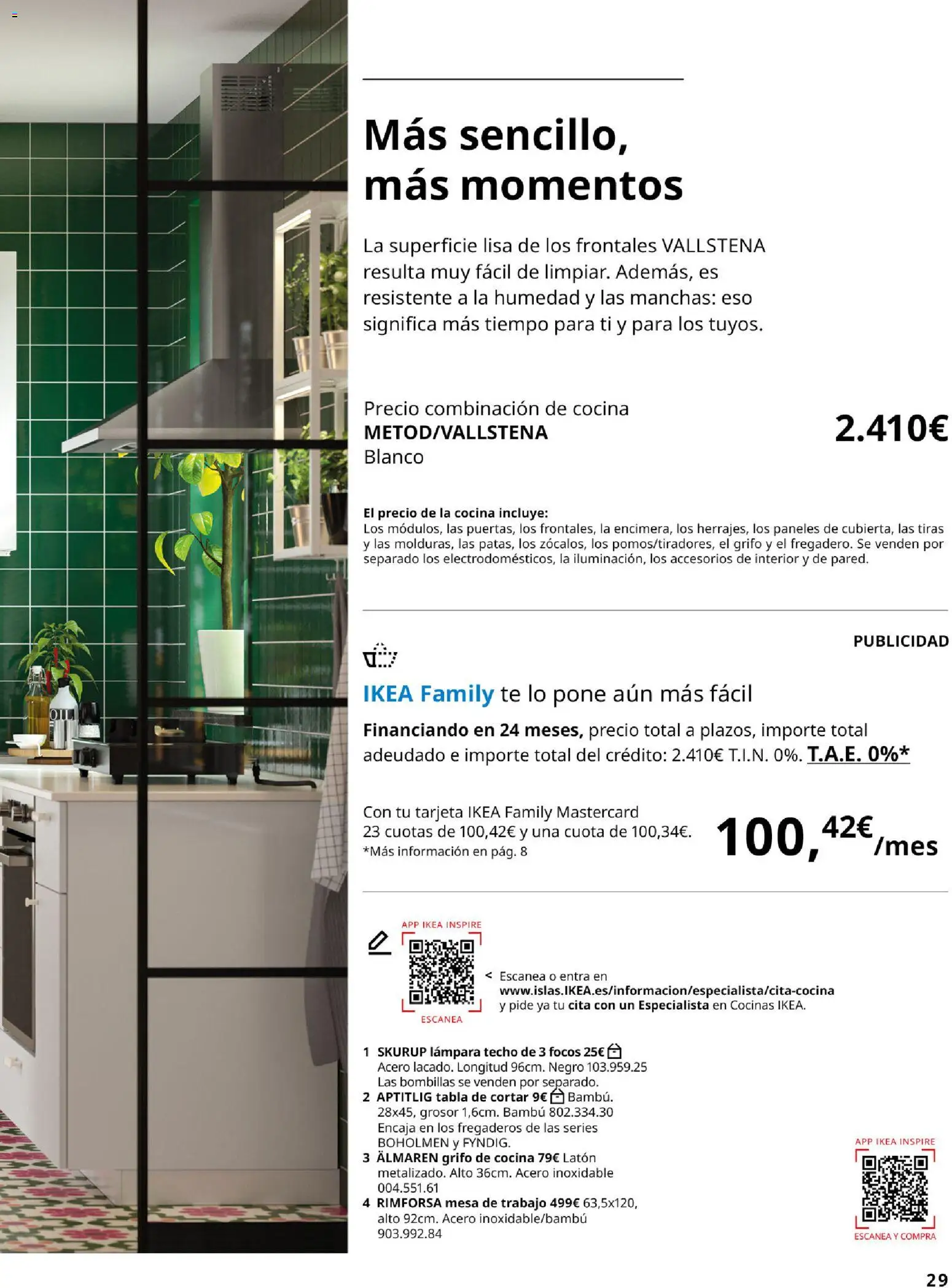 Catálogo IKEA Cocinas │ válido desde el 01.02.2026 | Página: 29 | Productos: Tabla de cortar, Té, Cocina, Mesa