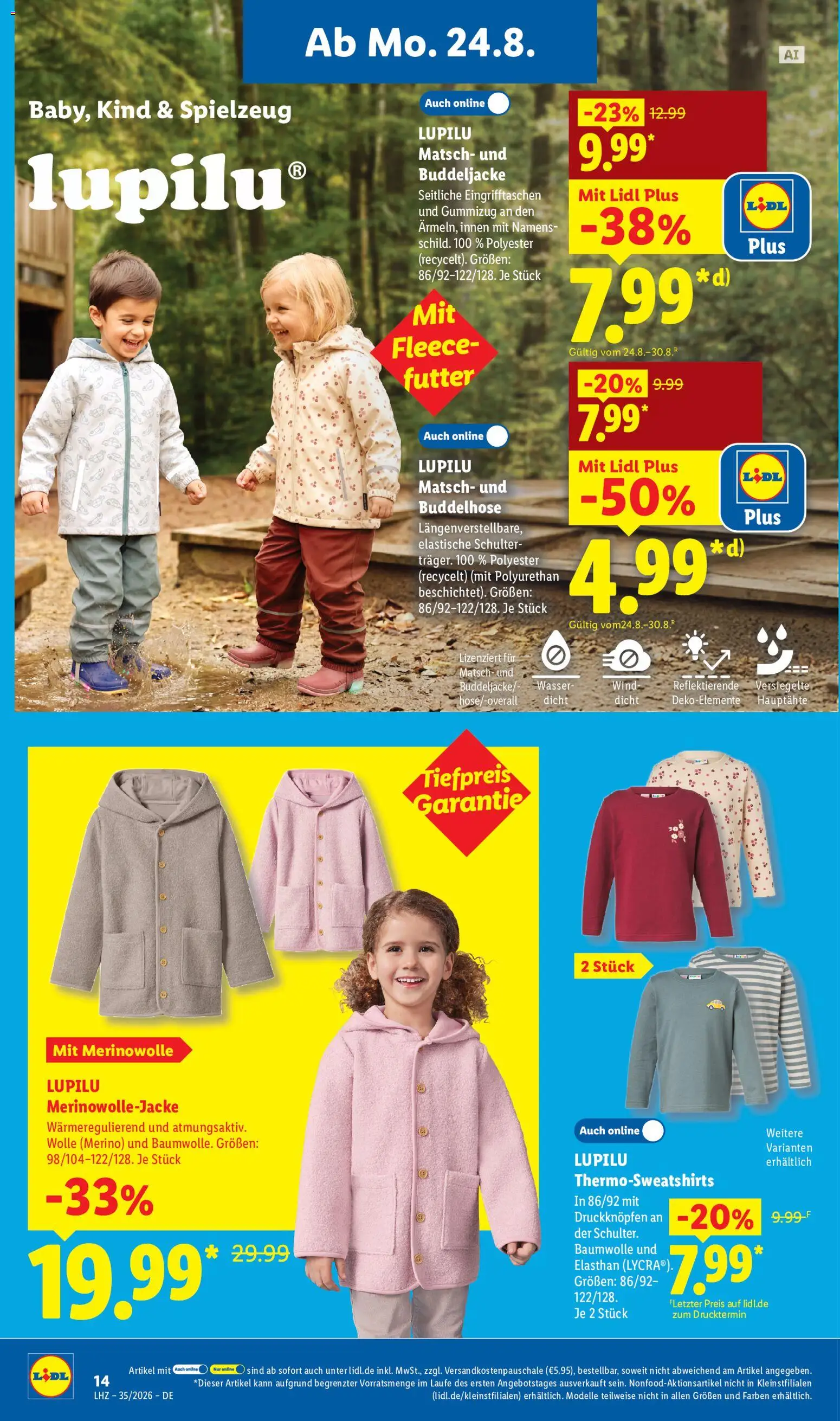Lidl Prospekt – gültig ab 24.08.2026 | Seite: 6 | Produkte: Wasser, Schulter