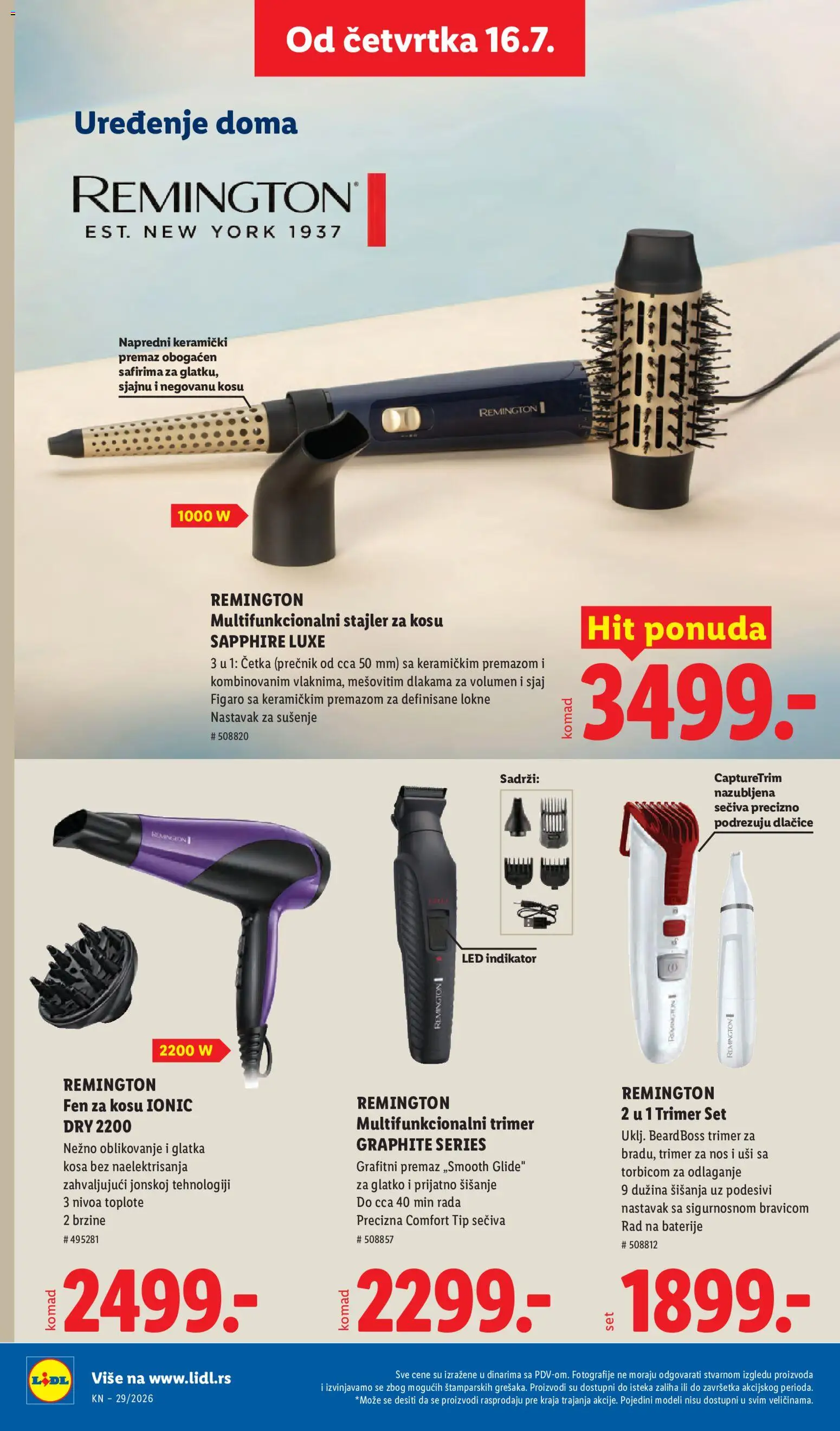 Lidl katalog - važi od 16.07.2026 | Strana: 84 | Proizvode: Led, Fen za kosu, Četka, Baterije