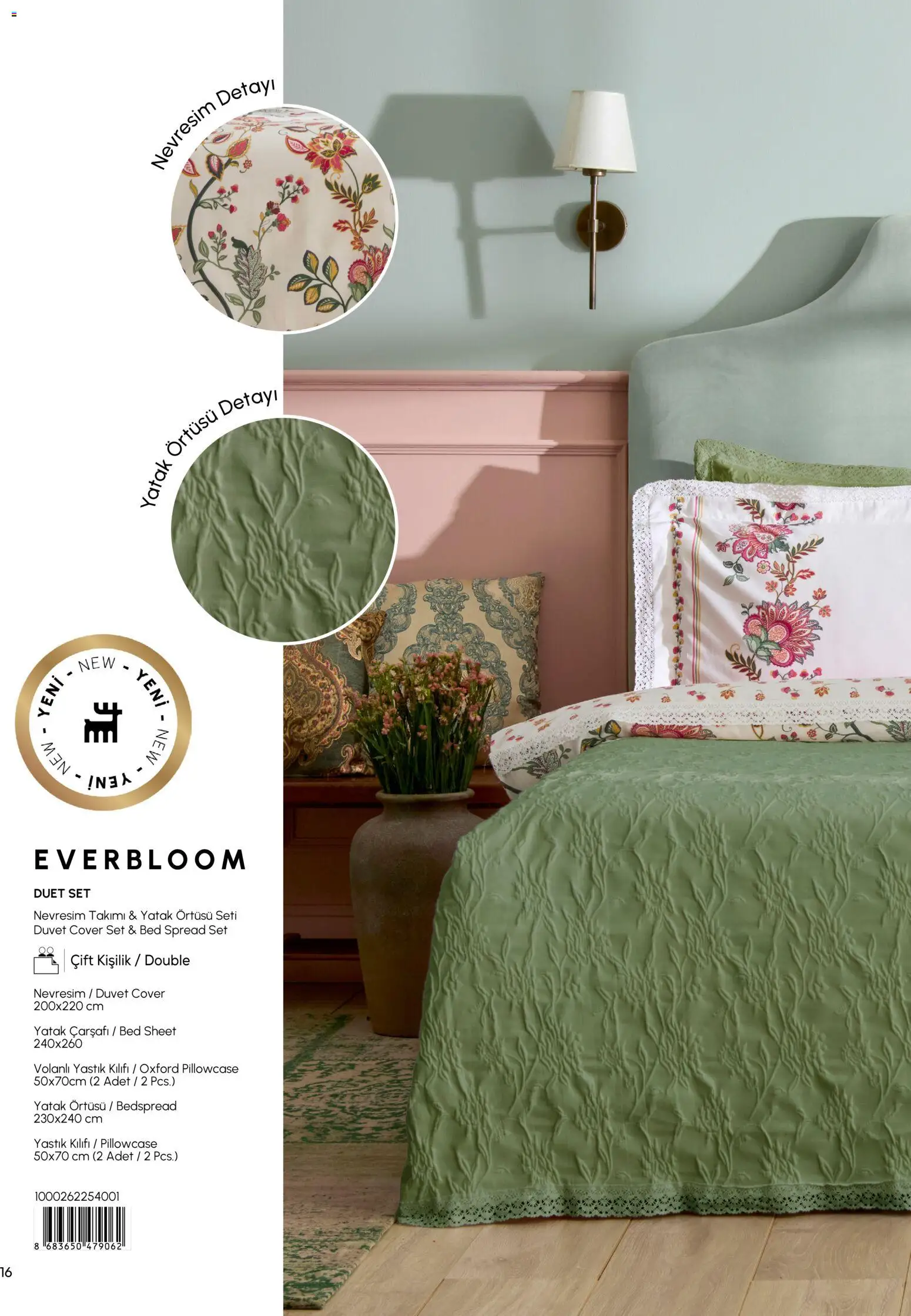 Karaca Home - Katalog  Ev Tekstili -  İlkbahar / Yaz 2026 - 01.03.2026 tarihinden itibaren geçerlidir | Sayfa: 16 | Ürünler: Yatak, Yastık, Nevresim, Yatak örtüsü