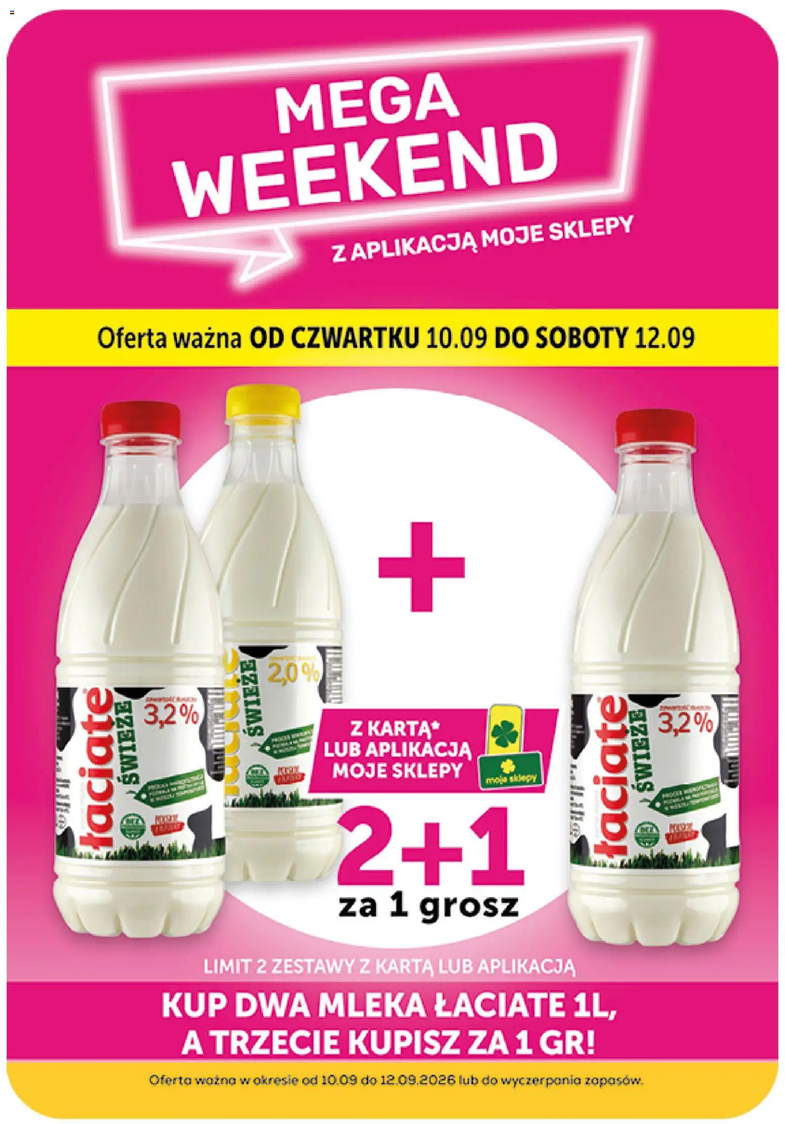 ABC gazetka - Minimarket od 10.09.2026 | Strona: 3 | Produkty: Karta, Mleka