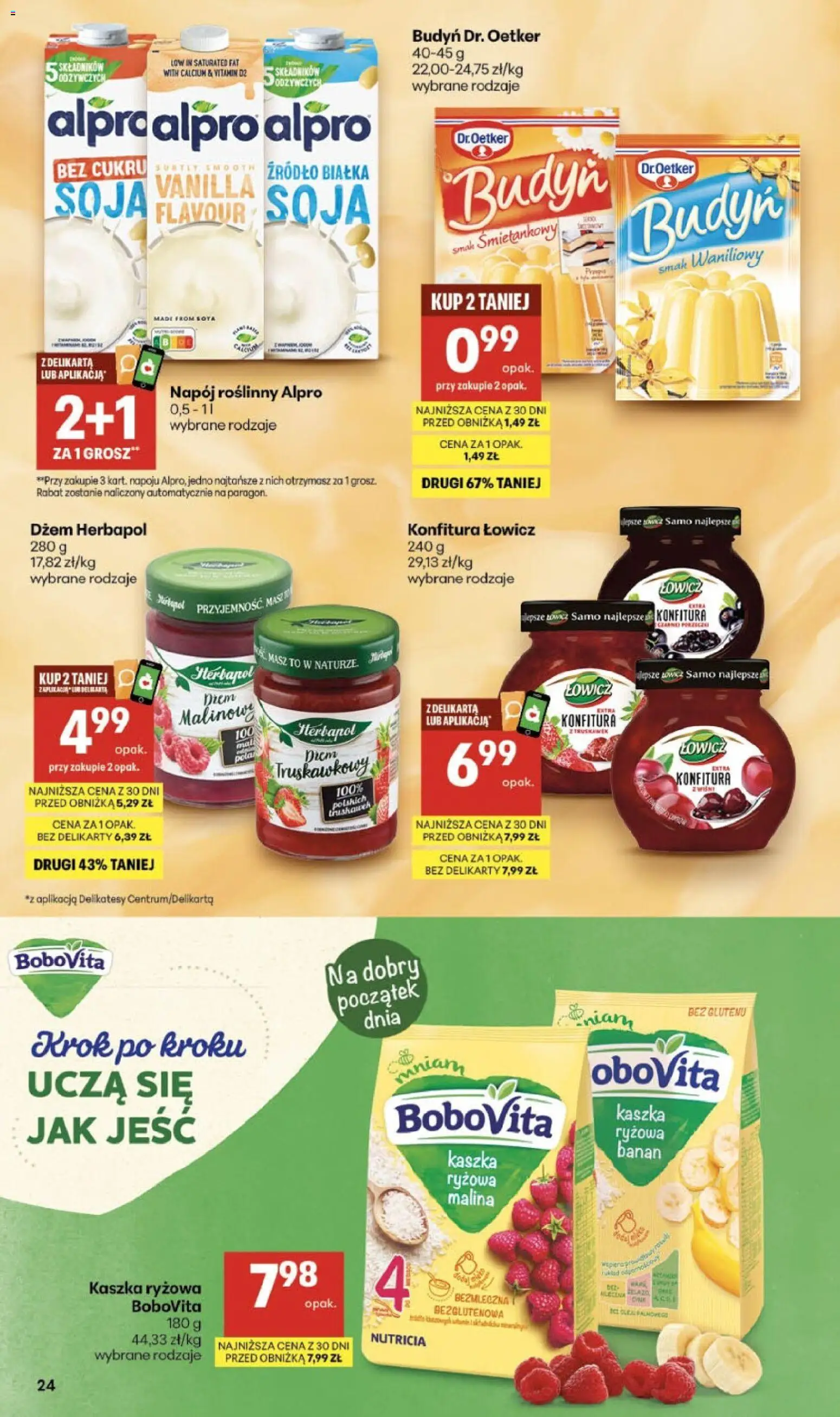 Delikatesy Centrum gazetka od 10.09.2026 | Strona: 24 | Produkty: Malina, Alpro, Napój roślinny, Delikatesy