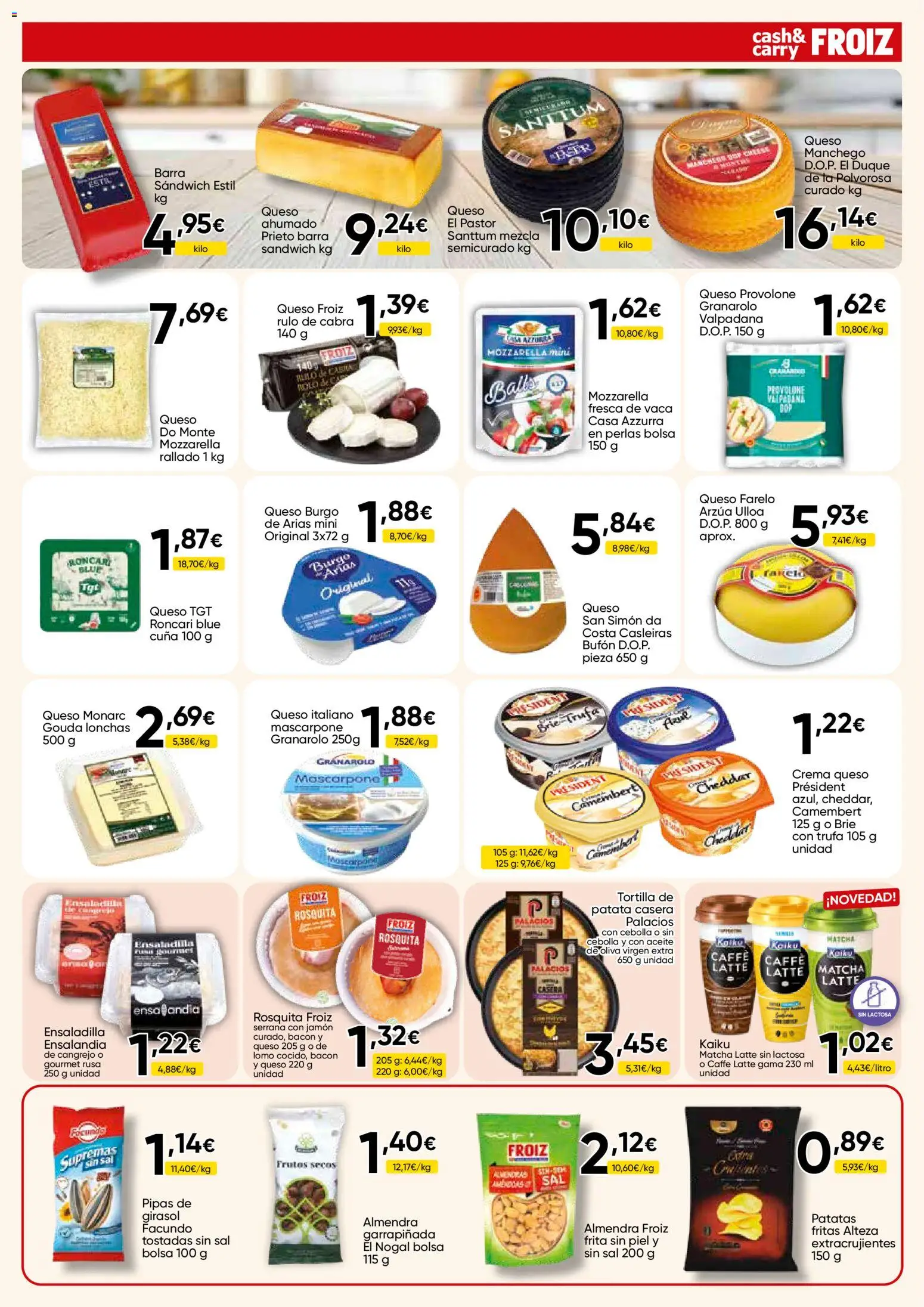 Froiz - Folleto Cash │ válido desde el 03.06.2026 | Página: 11 | Productos: Ensaladilla, Queso, Frutos secos, Crema