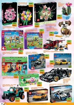 Náhled letáku Dráčik leták od 16.04.2026 | Strana: 20 | Produkty: LEGO, Lego Friends, Kytice, Karty