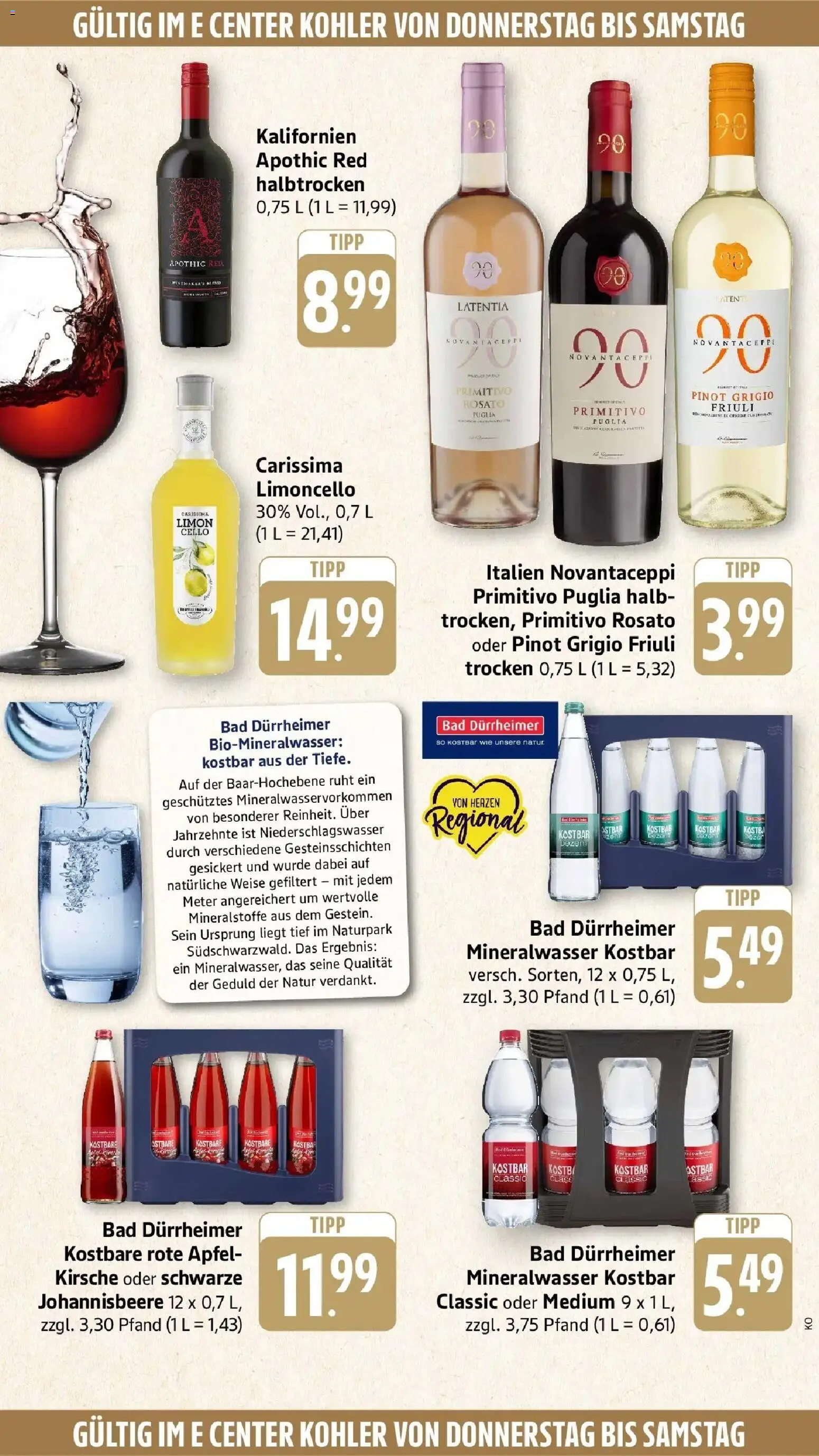 Edeka Prospekt Ettenheim (ab 14.09.2026) » Angebote Online | Seite: 60 | Produkte: Bad, Äpfel, Mineralwasser, Limoncello