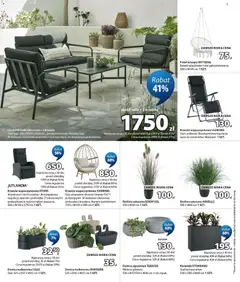 Pogląd oferty "LILLESTROM stół + sofa + 2 krzesła, Stół: Stal. S60 x D100 x W38 cm. 2-miejscowa sofa i Krzesło: Stal. W zestawie luksusowe poduszki z wytrzymałym, strukturalnym pokrowcem." - ważna od 01.07.2026 | Strona: 5 | Produkty: Sofa, Fotel, Stół, Krzesło