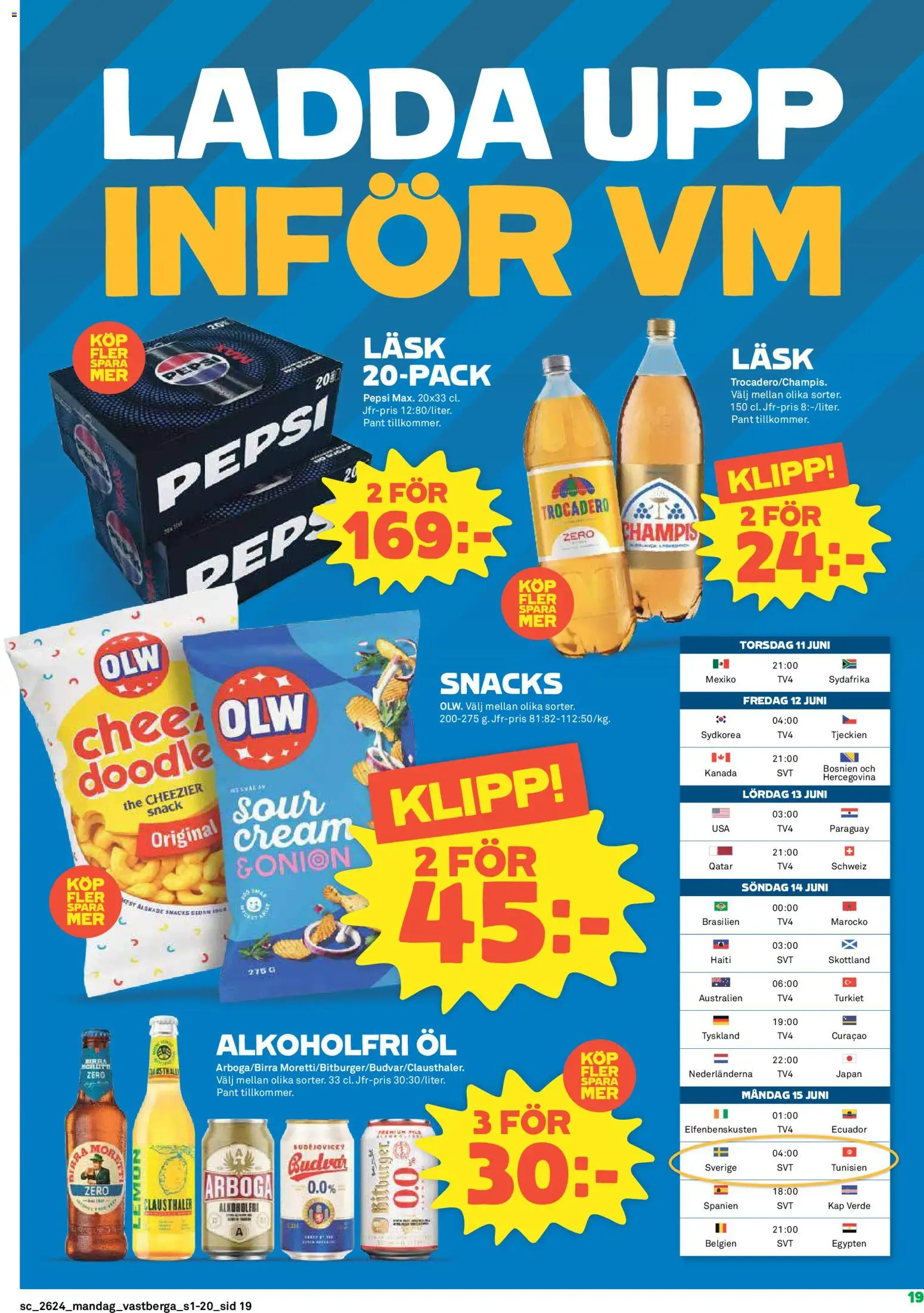 Coop Forum reklamblad aktuell från 08.06.2026 | Sida: 19 | Produkter: Pepsi, Öl