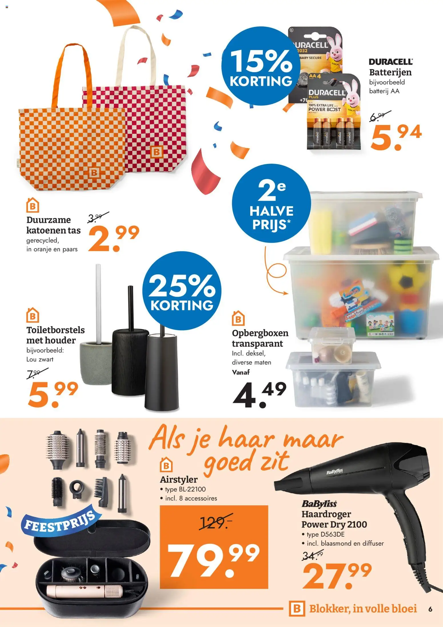 {H1} | Pagina: 6 | Producten: Haardroger, Water, Boost, Batterijen