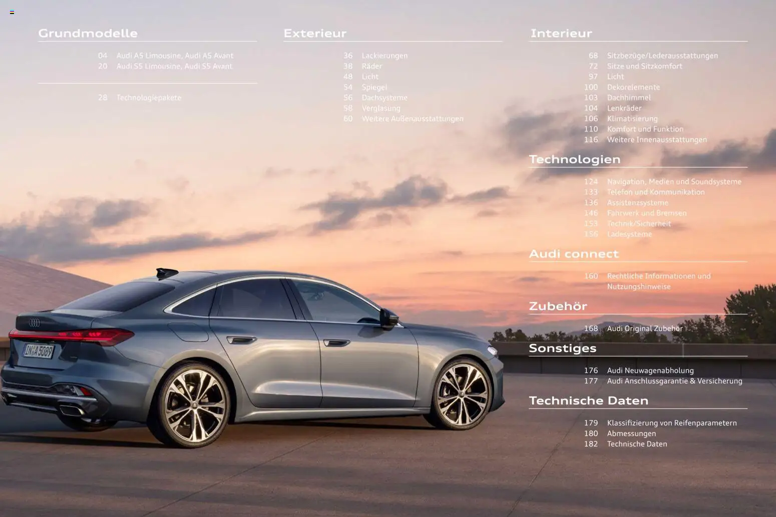 Audi A5 – gültig ab 28.10.2025 | Seite: 3 | Produkte: Spiegel, Telefon