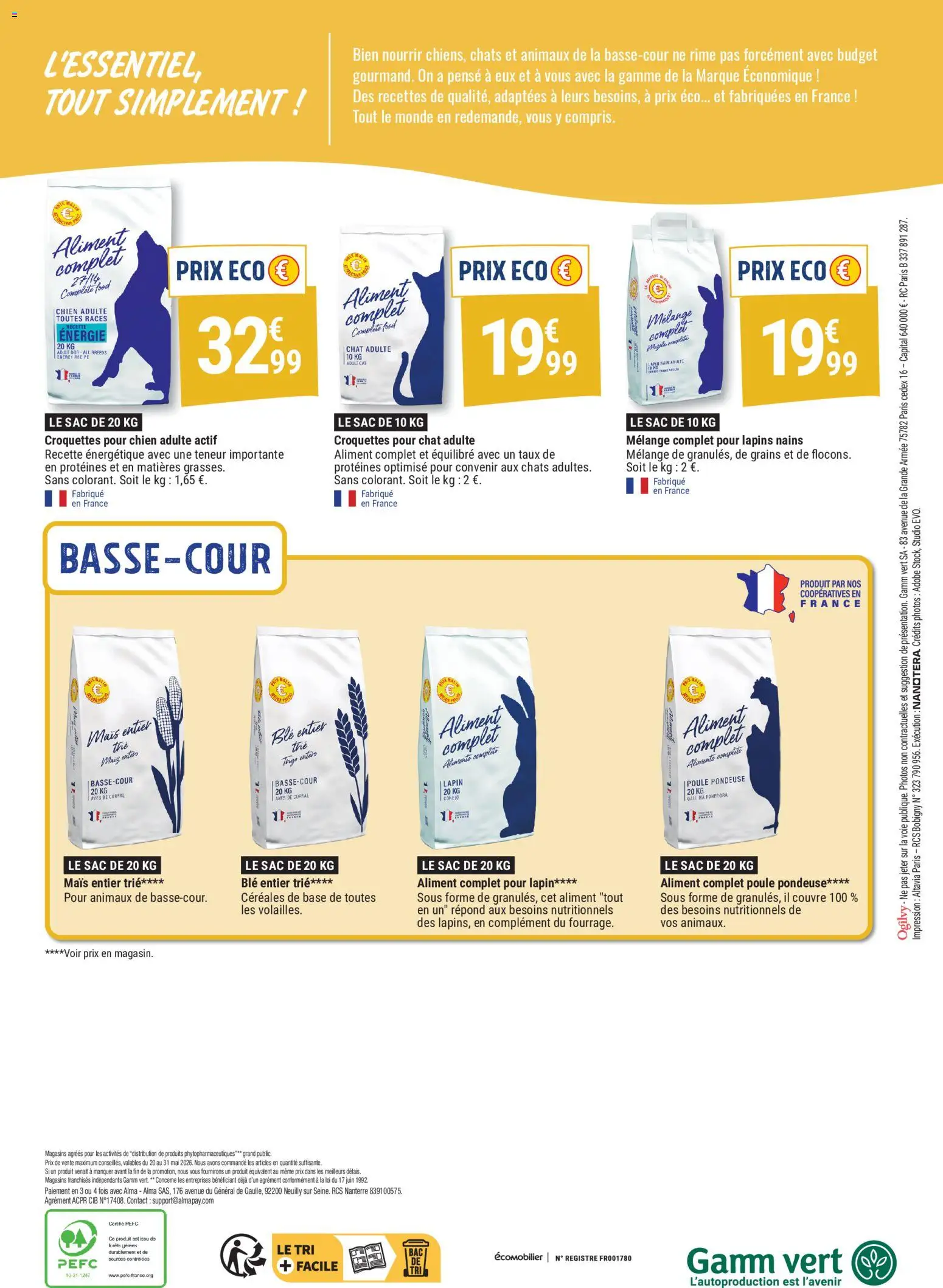 {H1} | Page: 12 | Produits: Croquettes pour chien adulte, Lapin, Mais, Croquettes pour chat