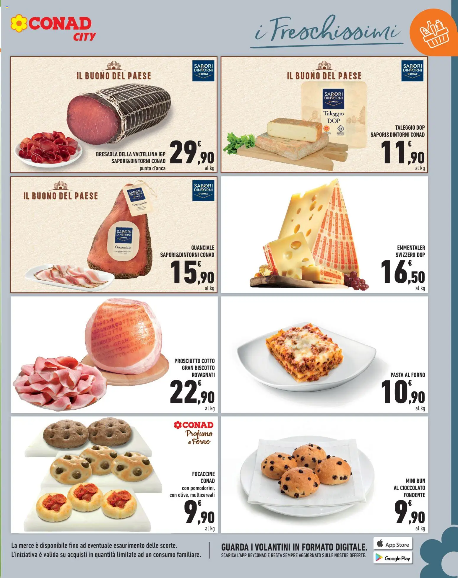 Volantino Conad del 18/09/2026 | Pagina: 5 | Prodotti: Prosciutto Cotto, Pasta, Forno, Profumo