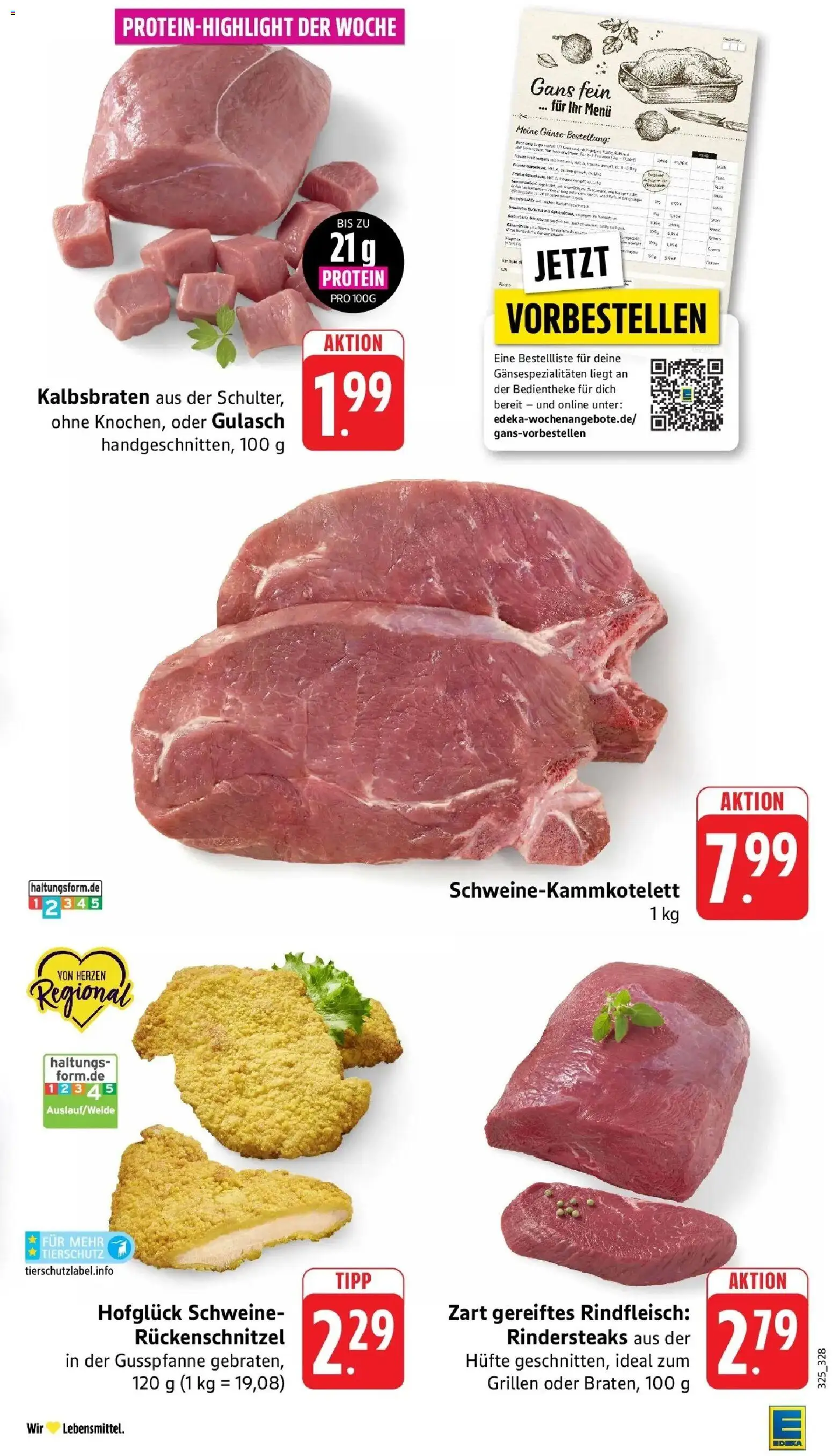 Edeka Prospekt Lautertal-Lautern (ab 26.10.2026) » Angebote Online | Seite: 5 | Produkte: Gulasch, Rindfleisch
