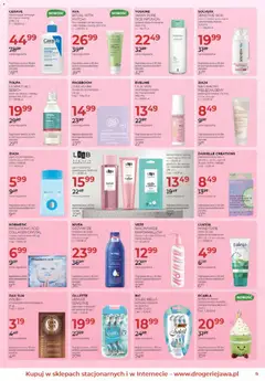 Pogląd oferty "Jawa gazetka" - ważna od 05.06.2026 | Strona: 9 | Produkty: Róż, Płyn do demakijażu, Mleczko do ciała, Woda