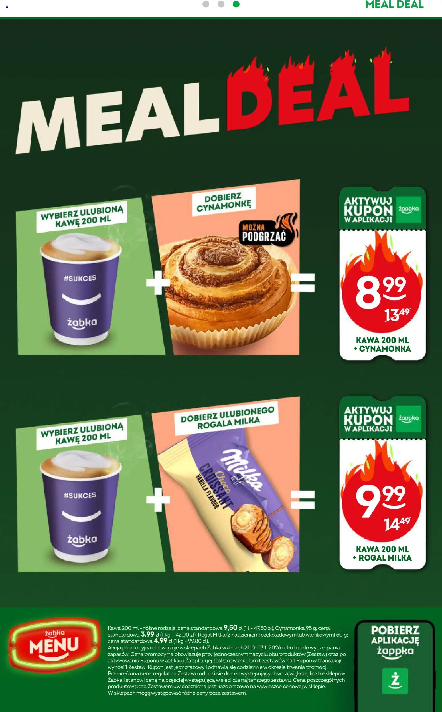 Żabka gazetka od 21.10.2026 | Strona: 44 | Produkty: Milka, Kawa