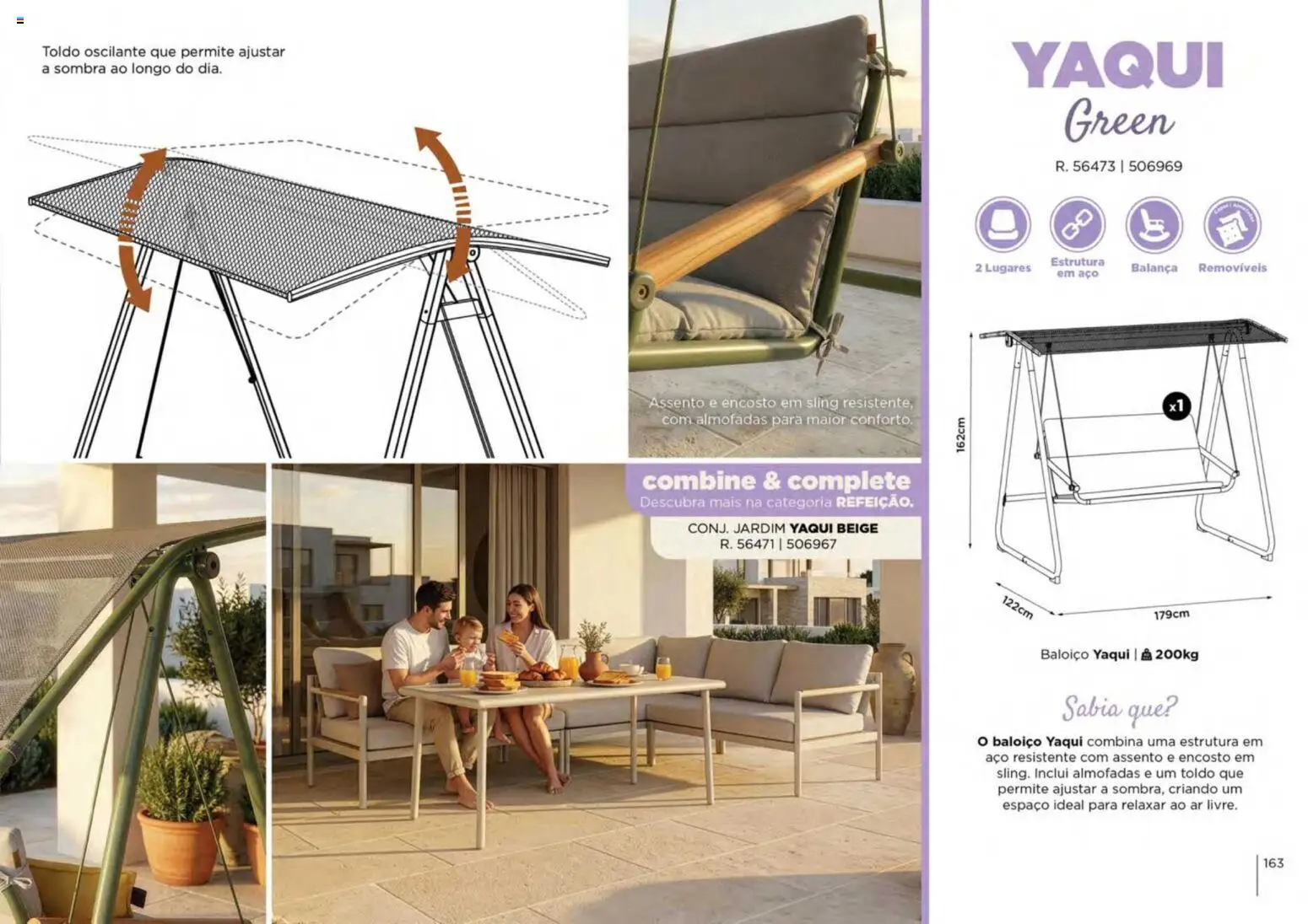 Espaço Casa folheto Ar Livre 2026 │ válido de 07.03.2026 | Página: 163 | Produtos: Baloiço