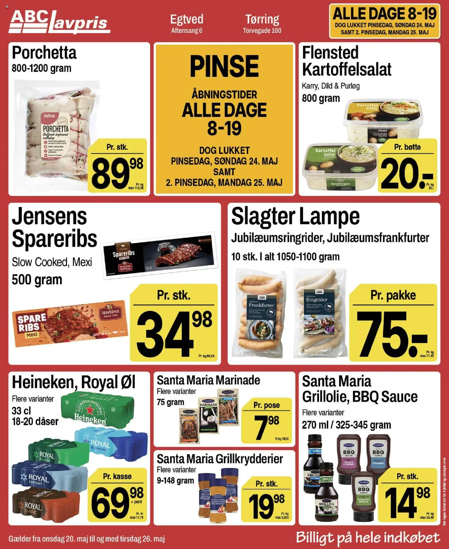 Abc Lavpris tilbudsavis – gyldig fra 20.05.2026 | Side: 1 | Produkter: Purløg, Dild, Lampe, Grill