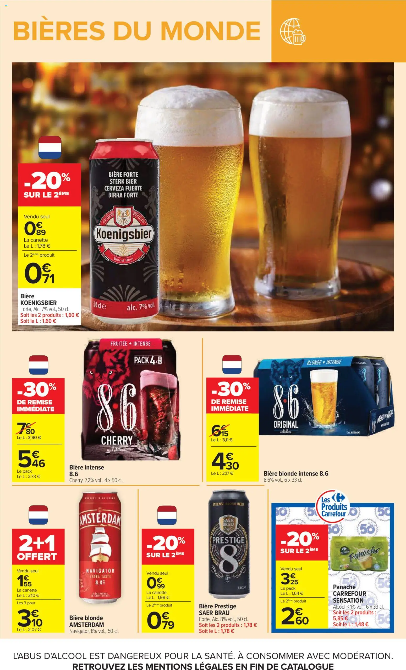{H1} | Page: 16 | Produits: Alcool, Bière blonde, Bière