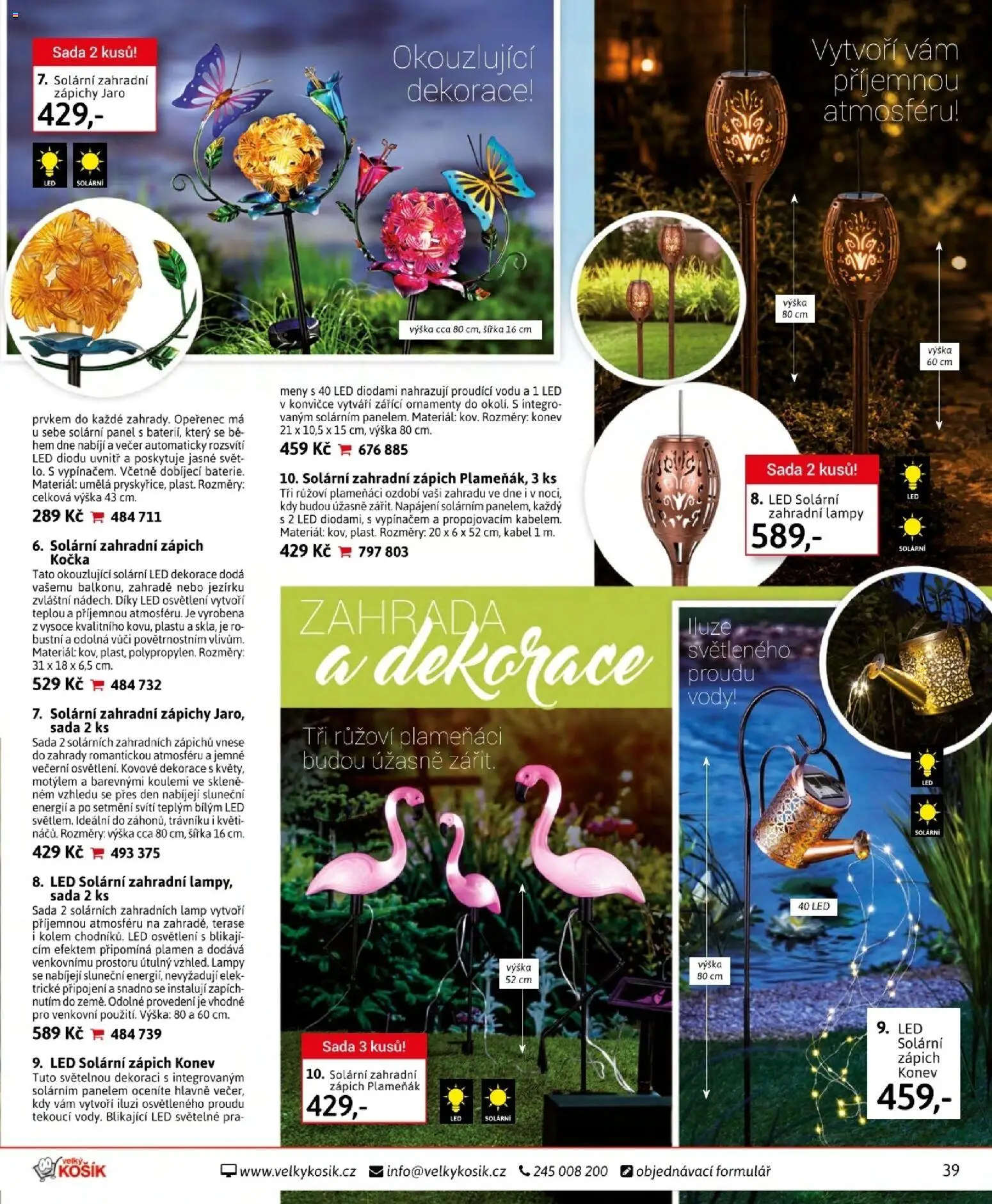Velký Košík katalog červen 2026 od 01.06.2026 | Strana: 39 | Produkty: Zahrada, Zápich, Kabel, LED