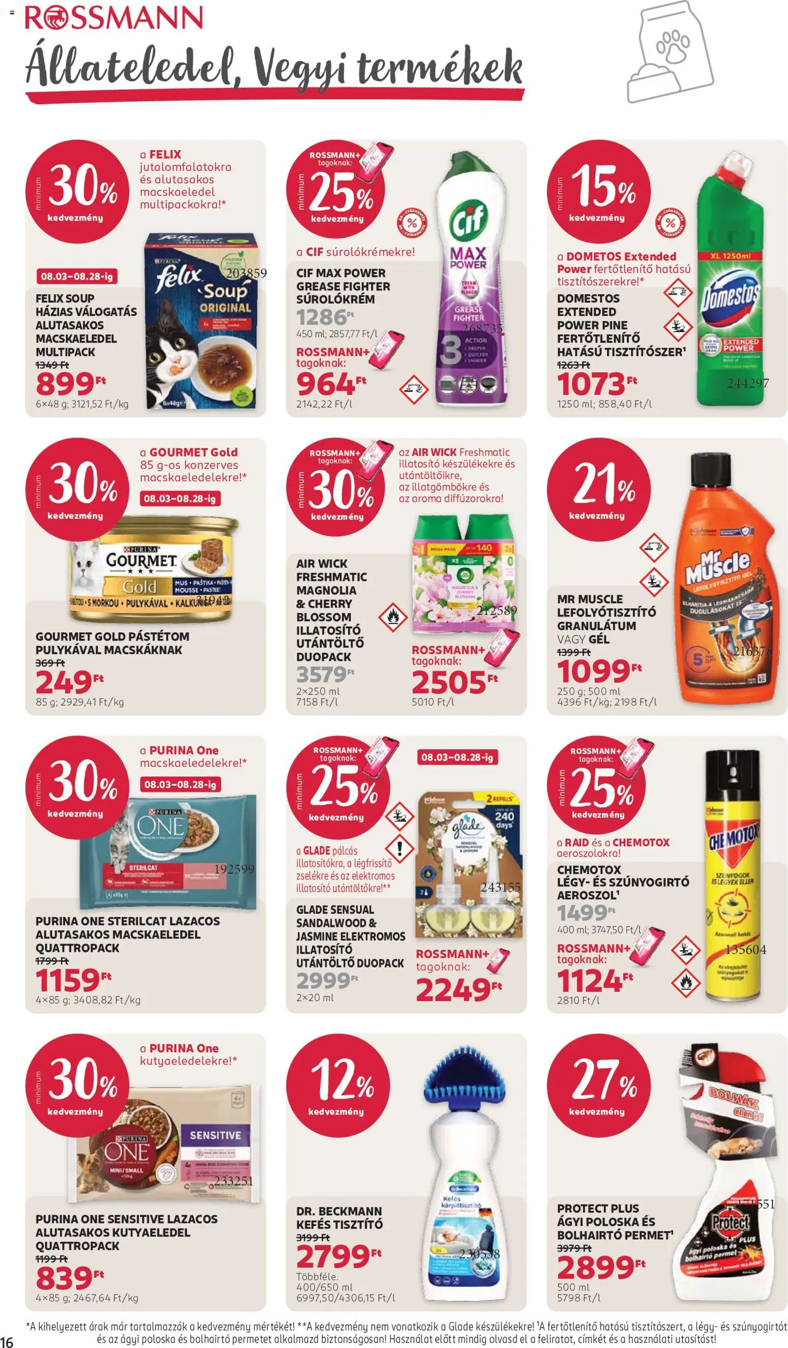 Rossmann akciós ujság - amely érvényes a következő dátumtól: 2026.08.17. | Oldal: 18 | Termékek: Utántöltő, Kutyaeledel, Légfrissítő, Felix