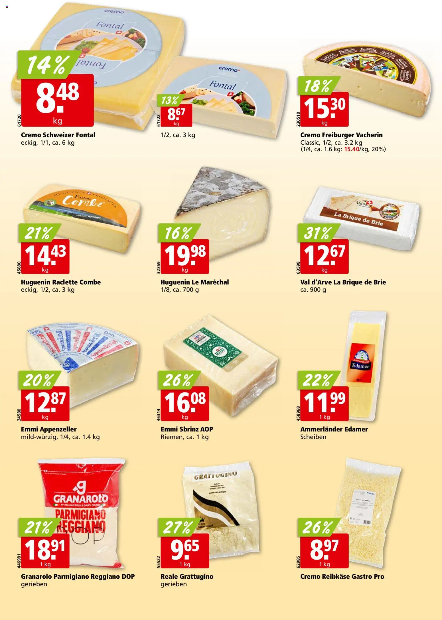 Aligro aktionen Chavannes, Matran, Genf, Sitten – gültig ab 03.08.2026 | Seite: 16 | Produkte: Edamer, Raclette