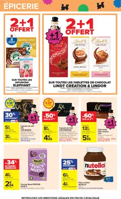 Carrefour - Prévisualisation de INFUSION À FROID DÉTOX GINGEMBRE CITRON, LES INFUSION GOURMAND GINGEMBRE CITRON valide à partir de 29/09/2026 | Page: 46 | Produits: Lindor, Nutella, Pâte, L'or espresso