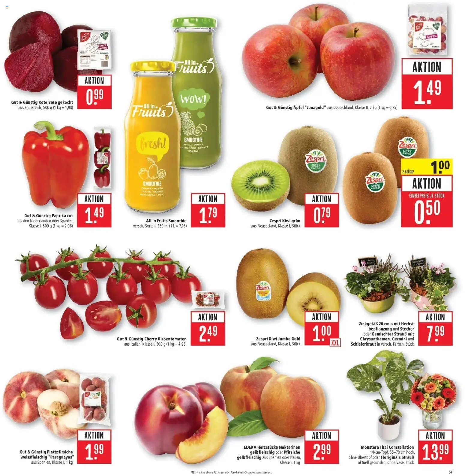 Marktkauf Prospekt Schorndorf (ab 31.08.2026) » Angebote online | Seite: 7 | Produkte: Nektarinen, Paprika rot, Paprika, Kiwi