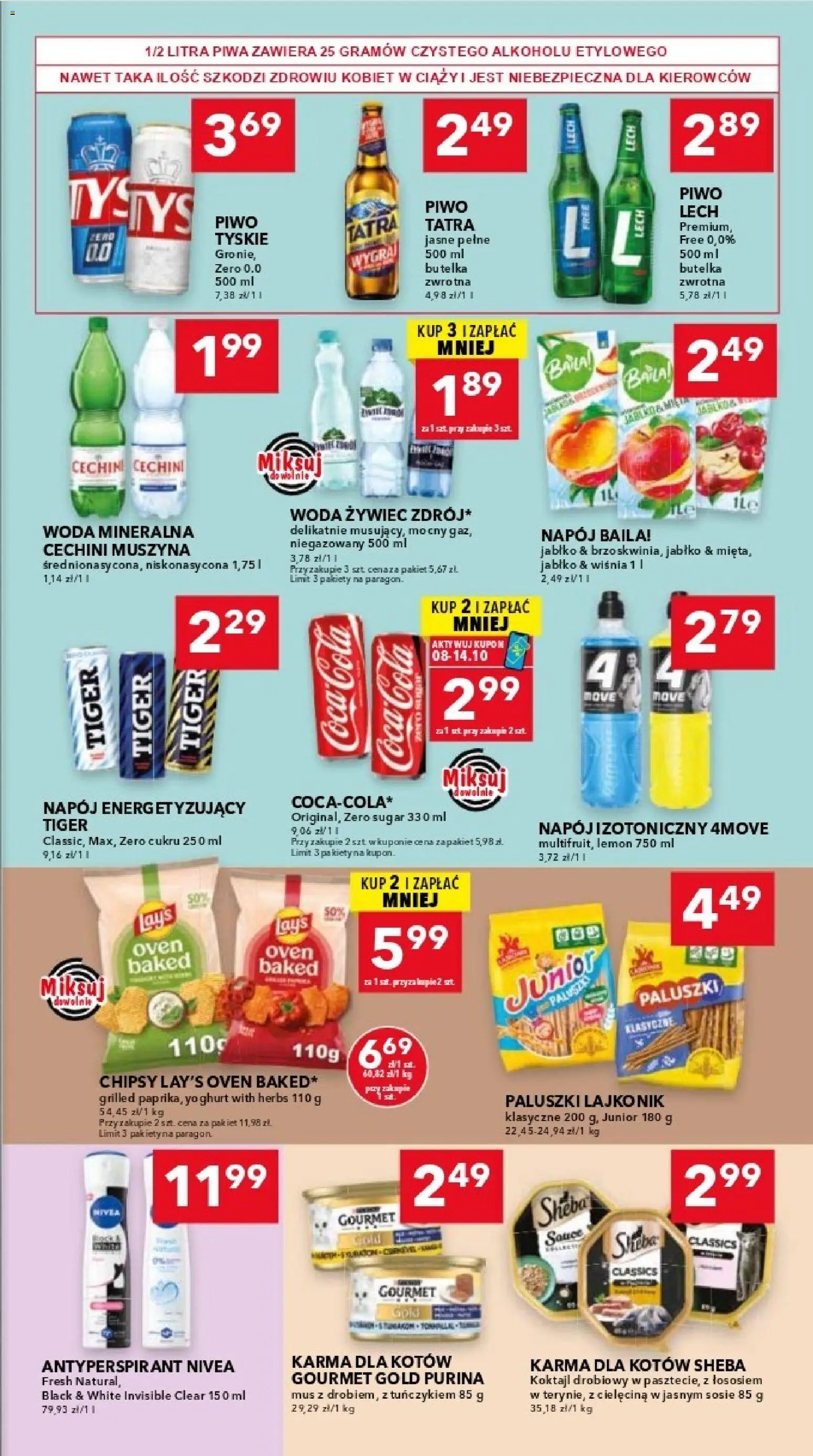 Lewiatan gazetka - Warszawa od 08.10.2026 | Strona: 7 | Produkty: Koktajl, Lays, Cechini muszyna, Karma