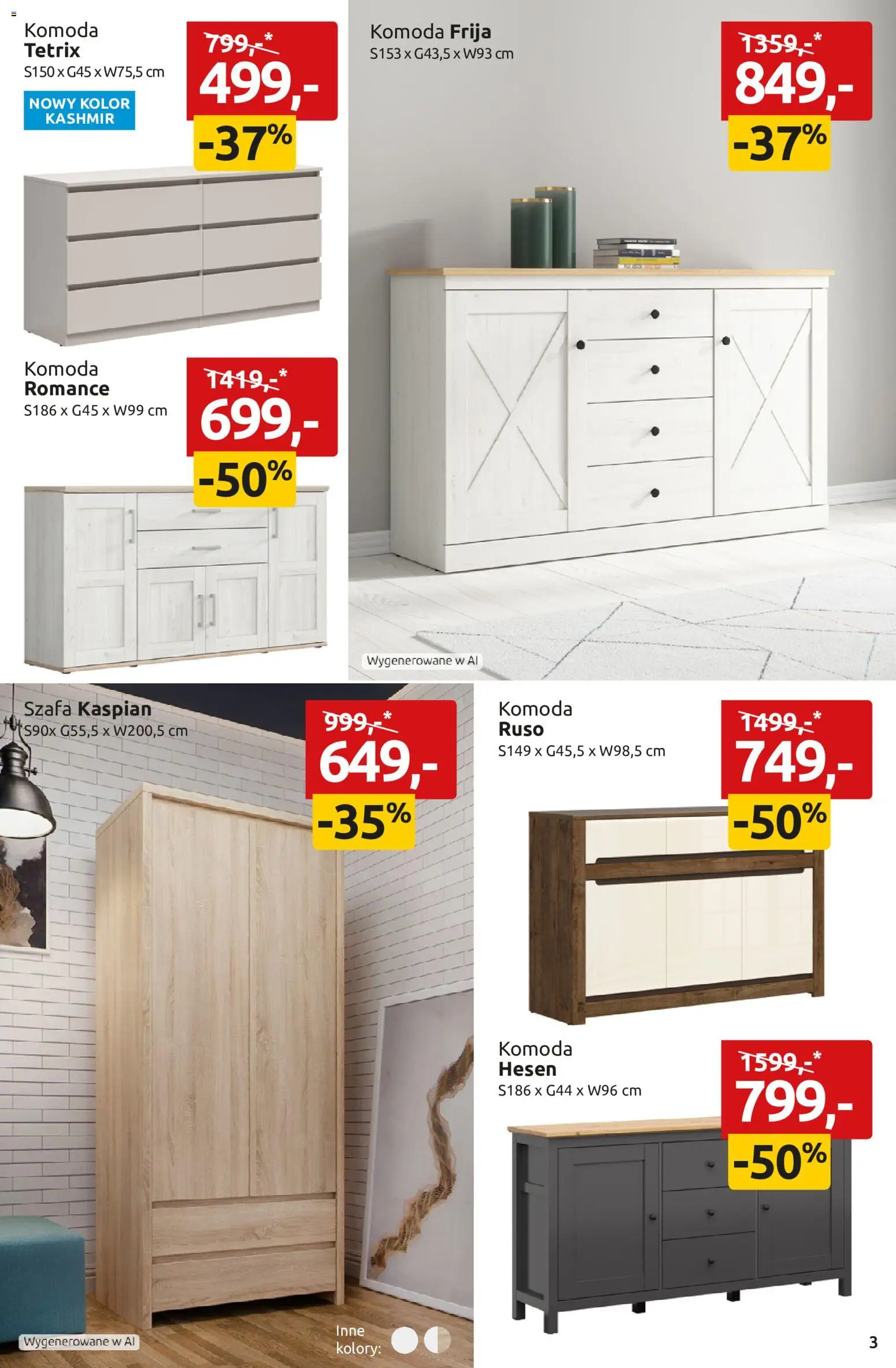 Black Red White promocje od 07.09.2026 | Strona: 3 | Produkty: Szafa, Komoda