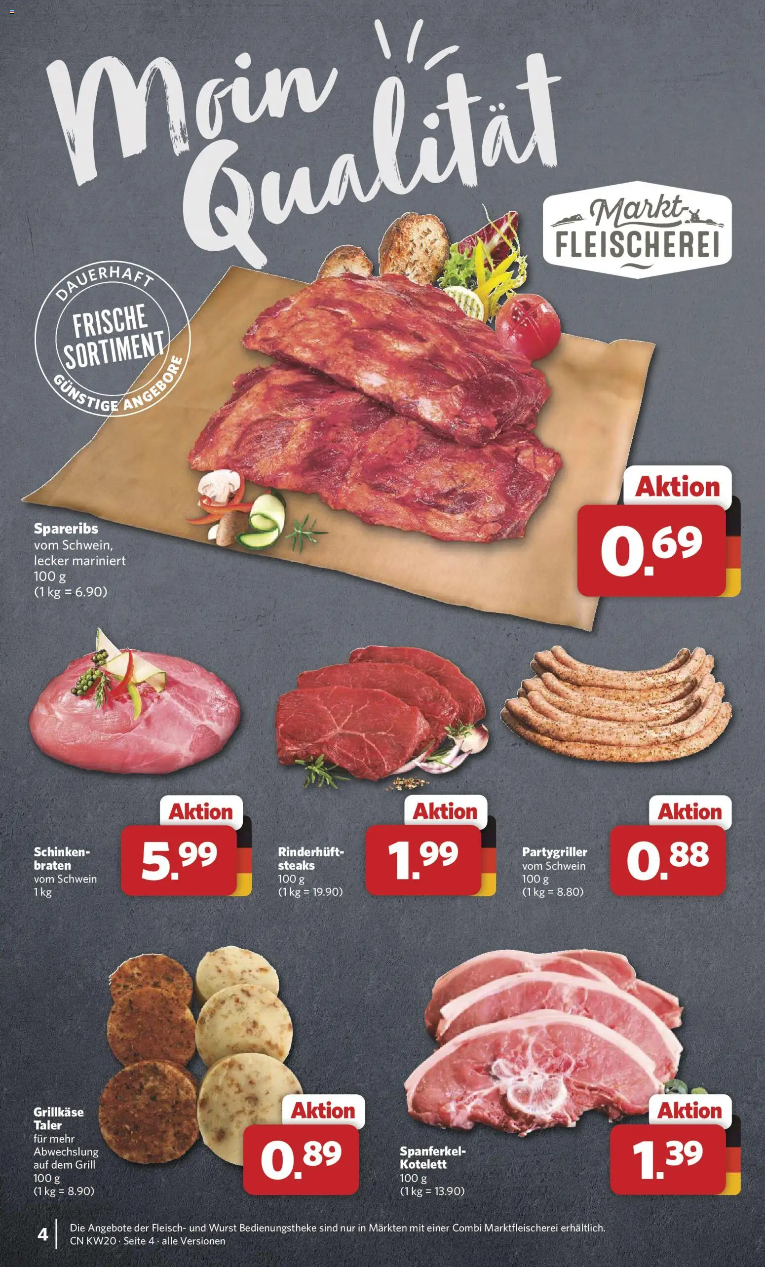 Combi Prospekt 	 – gültig ab 11.05.2026 | Seite: 4 | Produkte: Grill, Wurst, Schinken, Fleisch