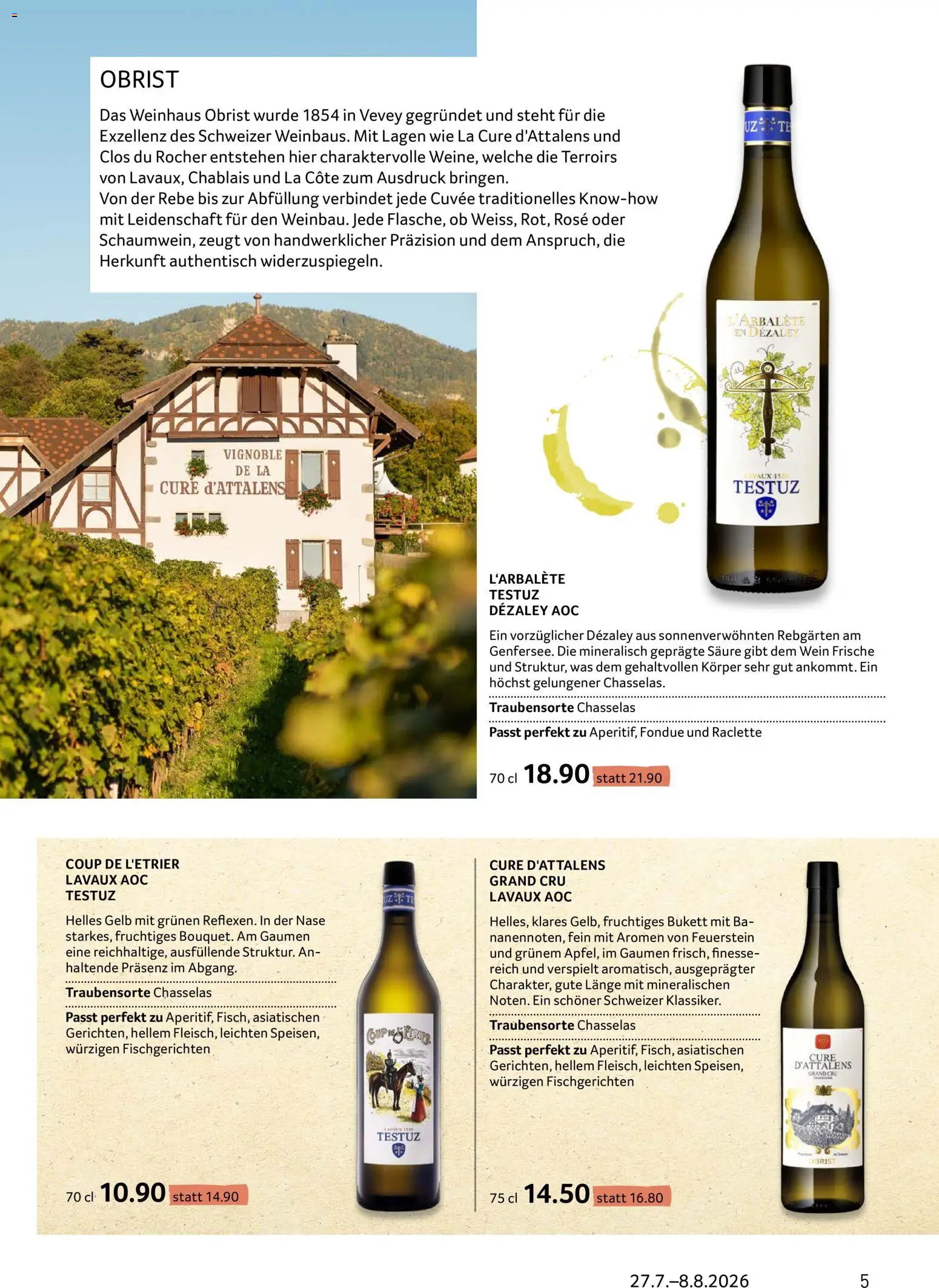 Prodega aktionen Enoteca – gültig ab 27.07.2026 | Seite: 5 | Produkte: Wein, Raclette, Fondue
