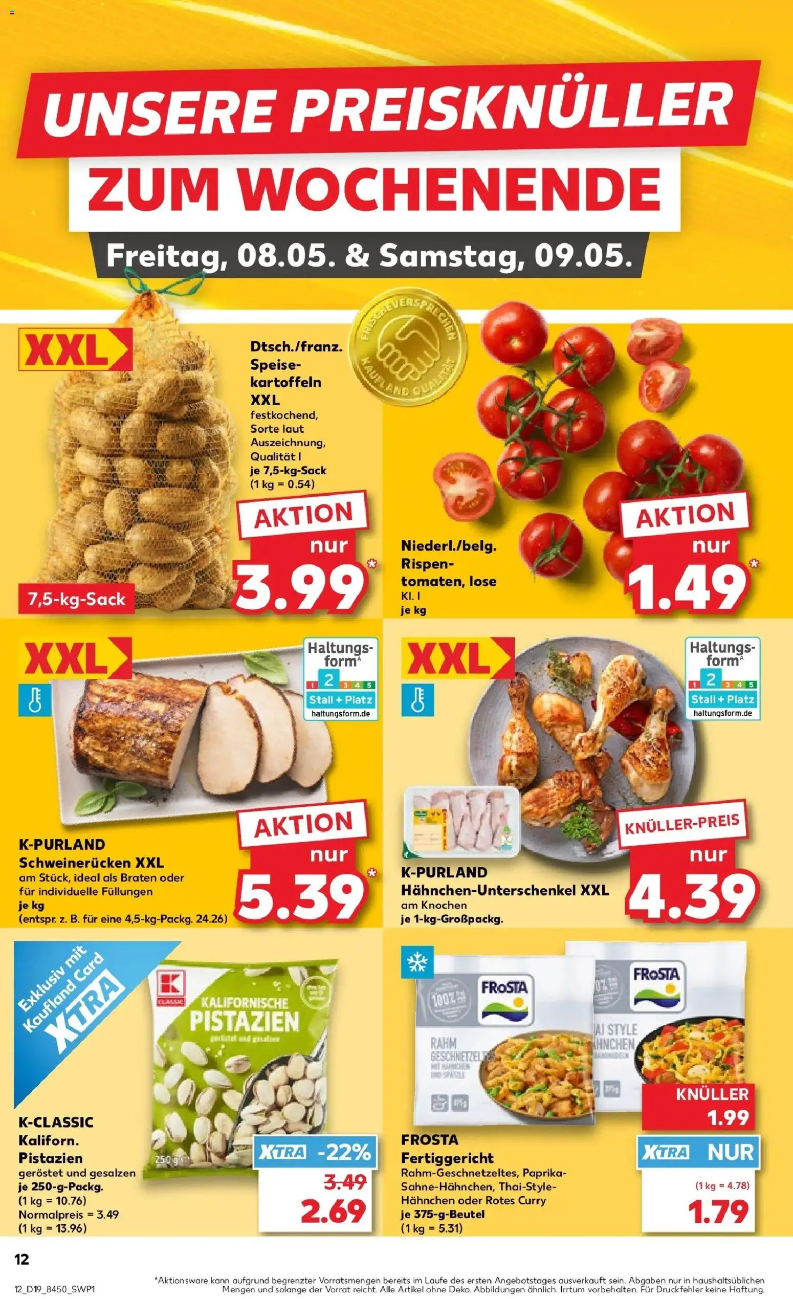 Kaufland Prospekt Memmingen	 – gültig ab 07.05.2026 | Seite: 12 | Produkte: Hahnchen, Frosta, Kartoffeln, Paprika