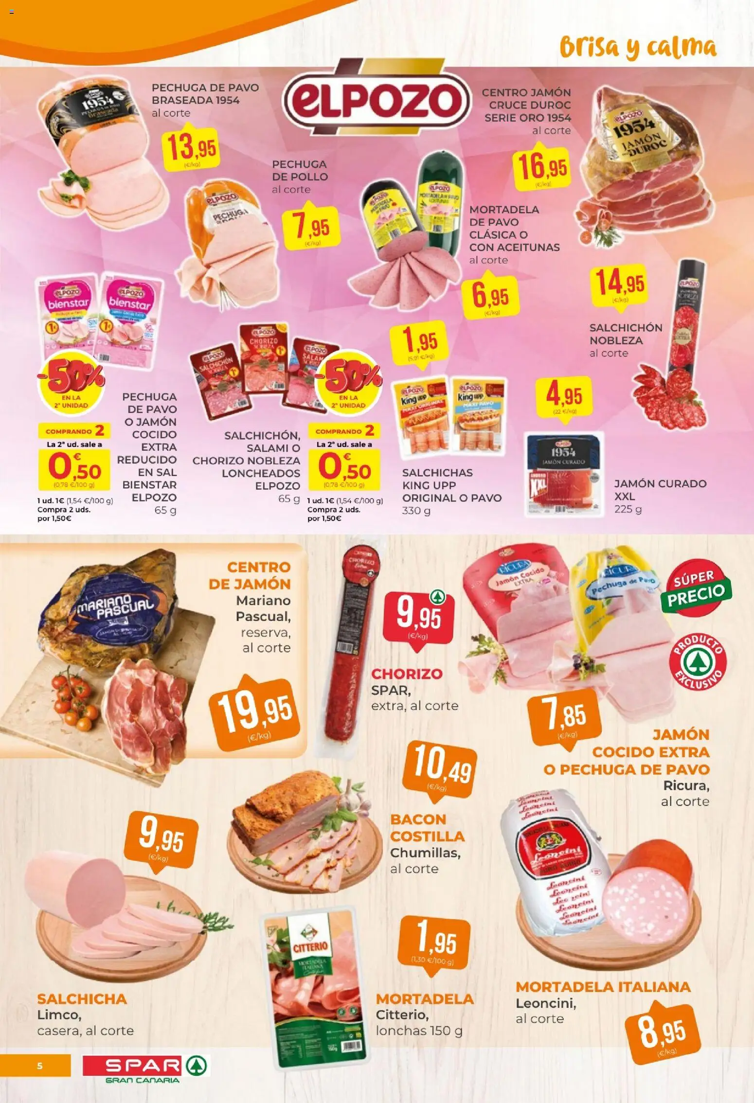 Spar folleto │ válido desde el 21/08/2026 | Página: 5 | Productos: Salchicha, Jamón, Pollo, Pavo