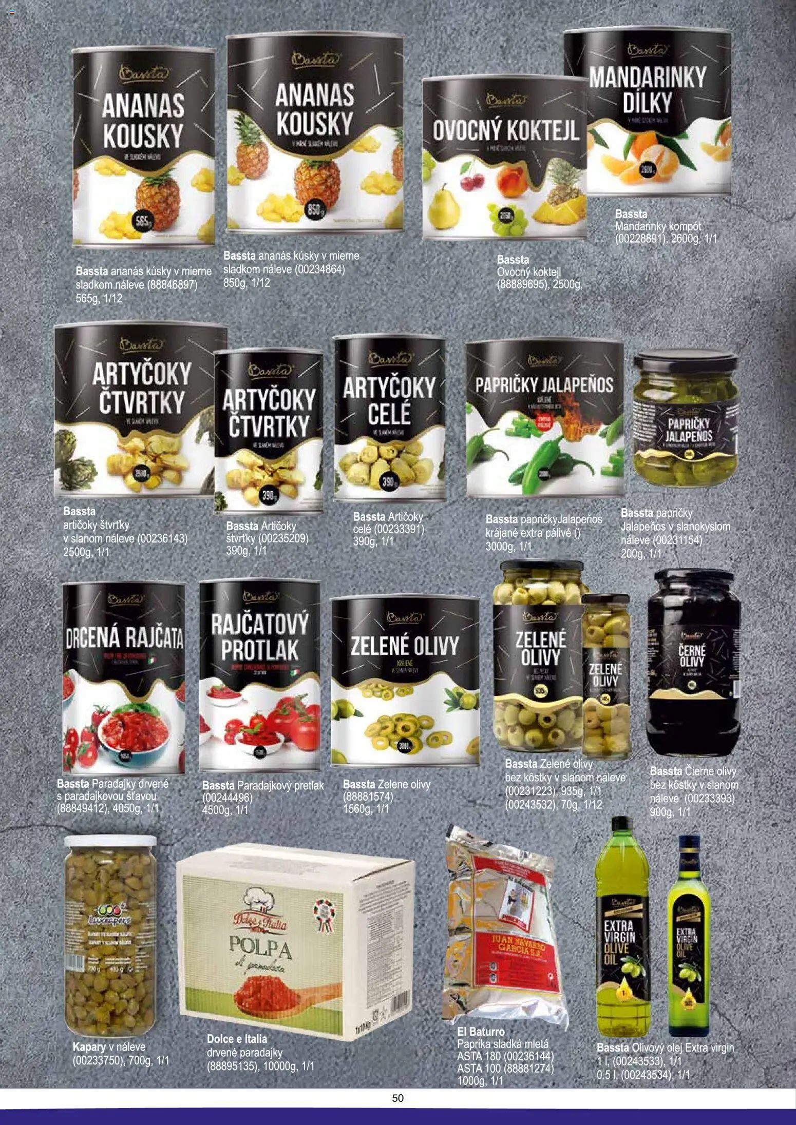 Nové KON - RAD akcie – leták je platný od 13.06.2026 | Strana: 50 | Produkty: Paprika, Olej, Olivový olej, Artičoky