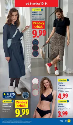 Lidl leták platný od 07.09.2026 | Strana: 79 | Produkty: Šaty, Nohavičky, Podprsenka