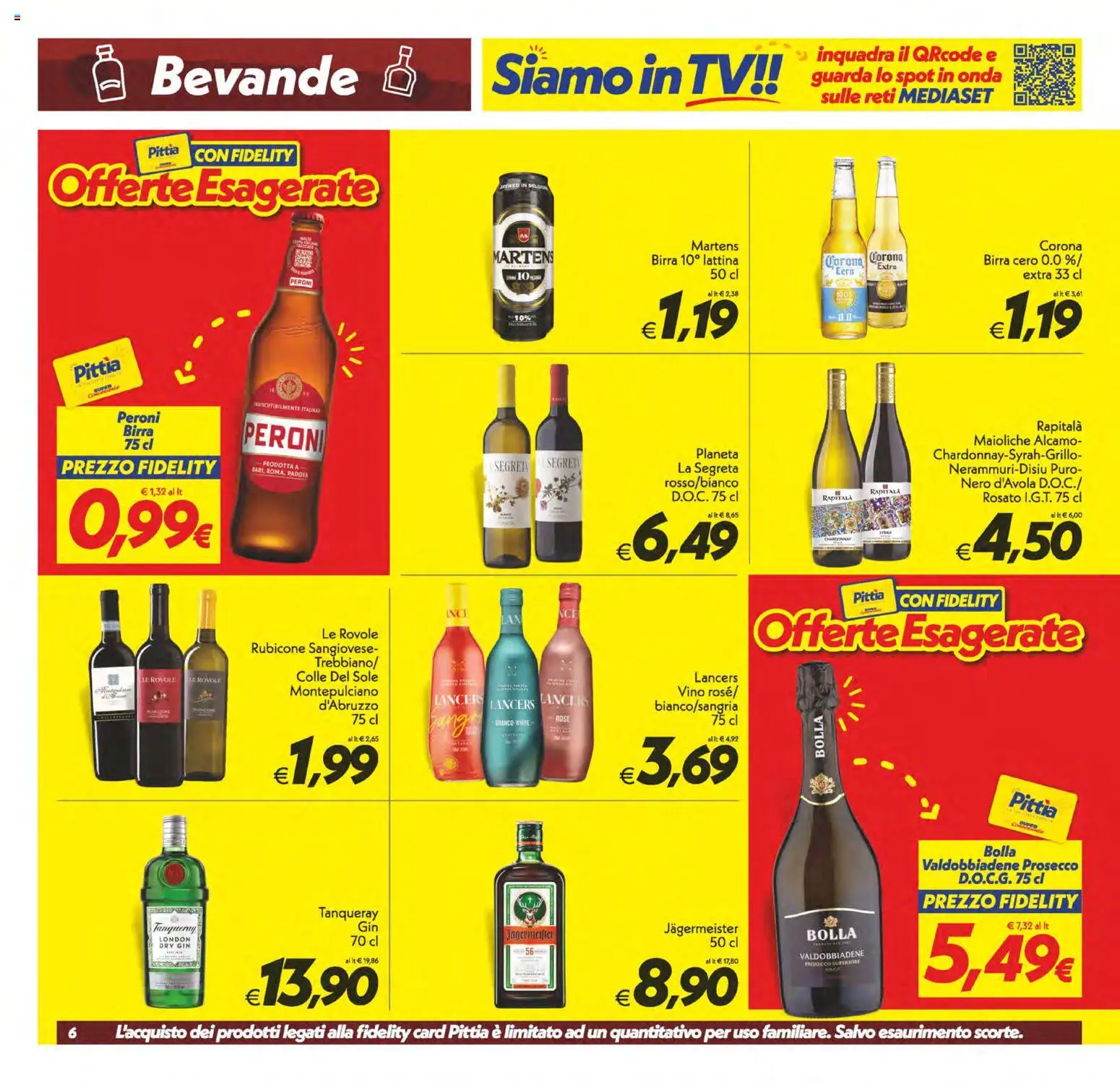 Volantino SuperConveniente del 09.06.2026 | Pagina: 6 | Prodotti: Birra, Gin, Vino, TV