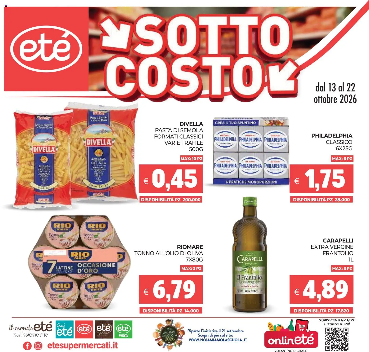 Ete Martedì 13 Ottobre Prodotti Freschi