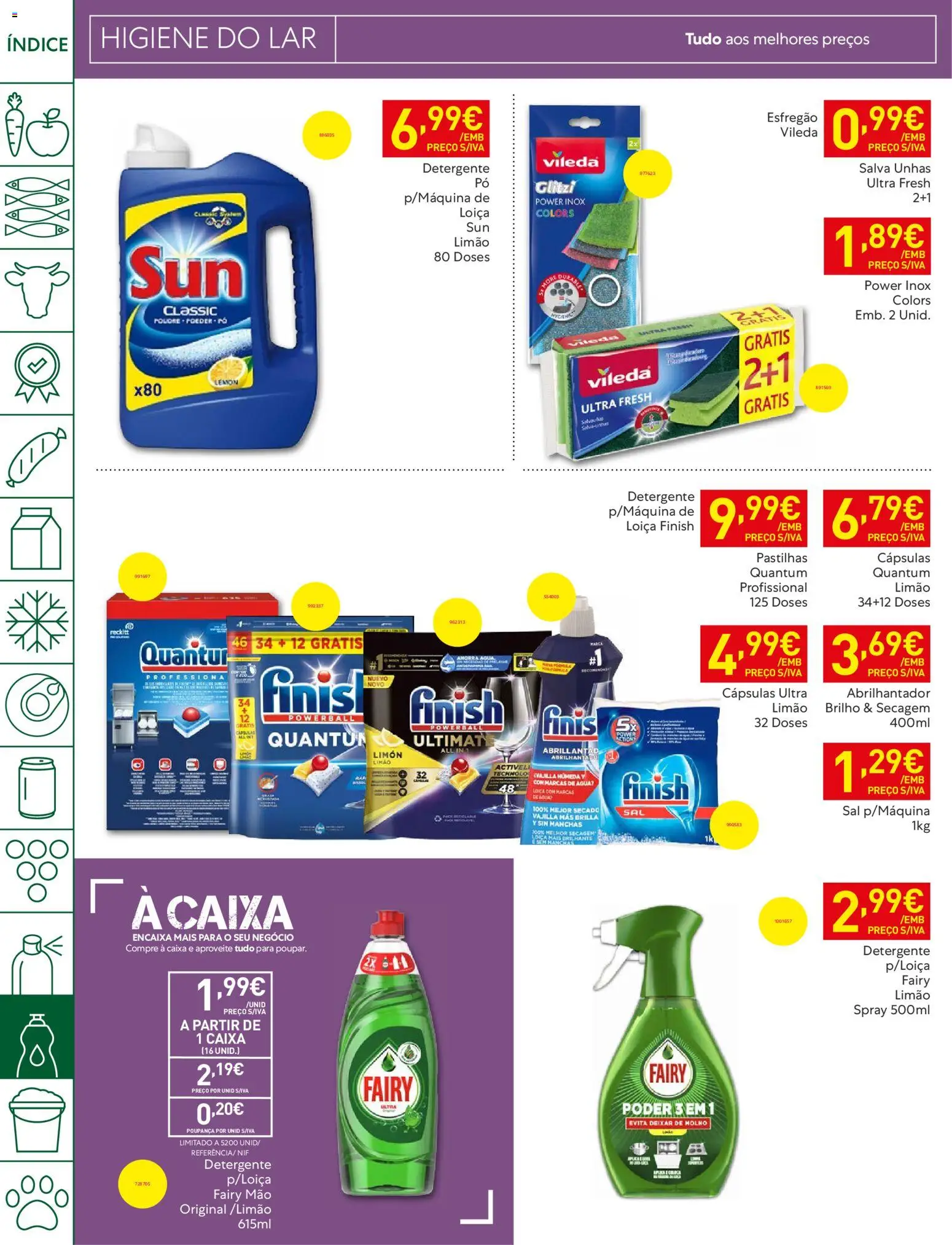 Recheio Folheto Madeira │ válido de 19.05.2026 | Página: 48 | Produtos: Agua, Esfregão, Detergente, Sal