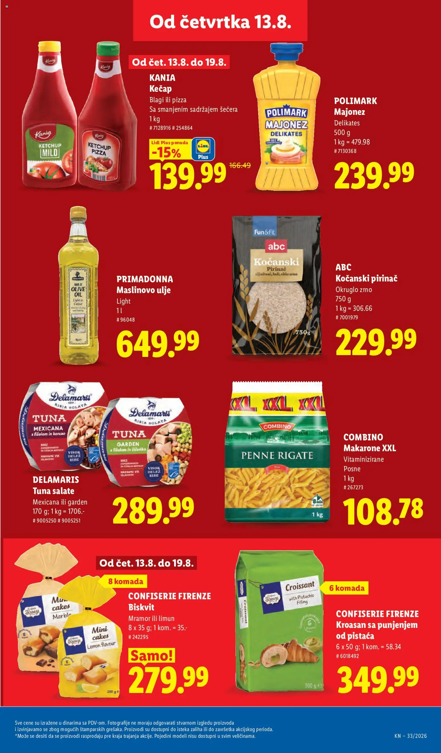Lidl katalog - važi od 13.08.2026 | Strana: 31 | Proizvode: Ulje, Maslinovo ulje, Limun, Pirinač